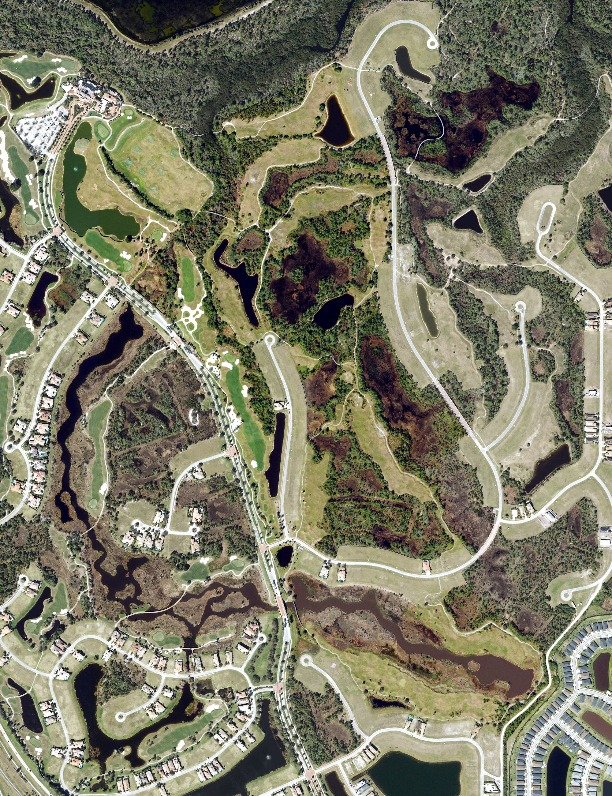 Aerial view of Tesero Golf Club, FL