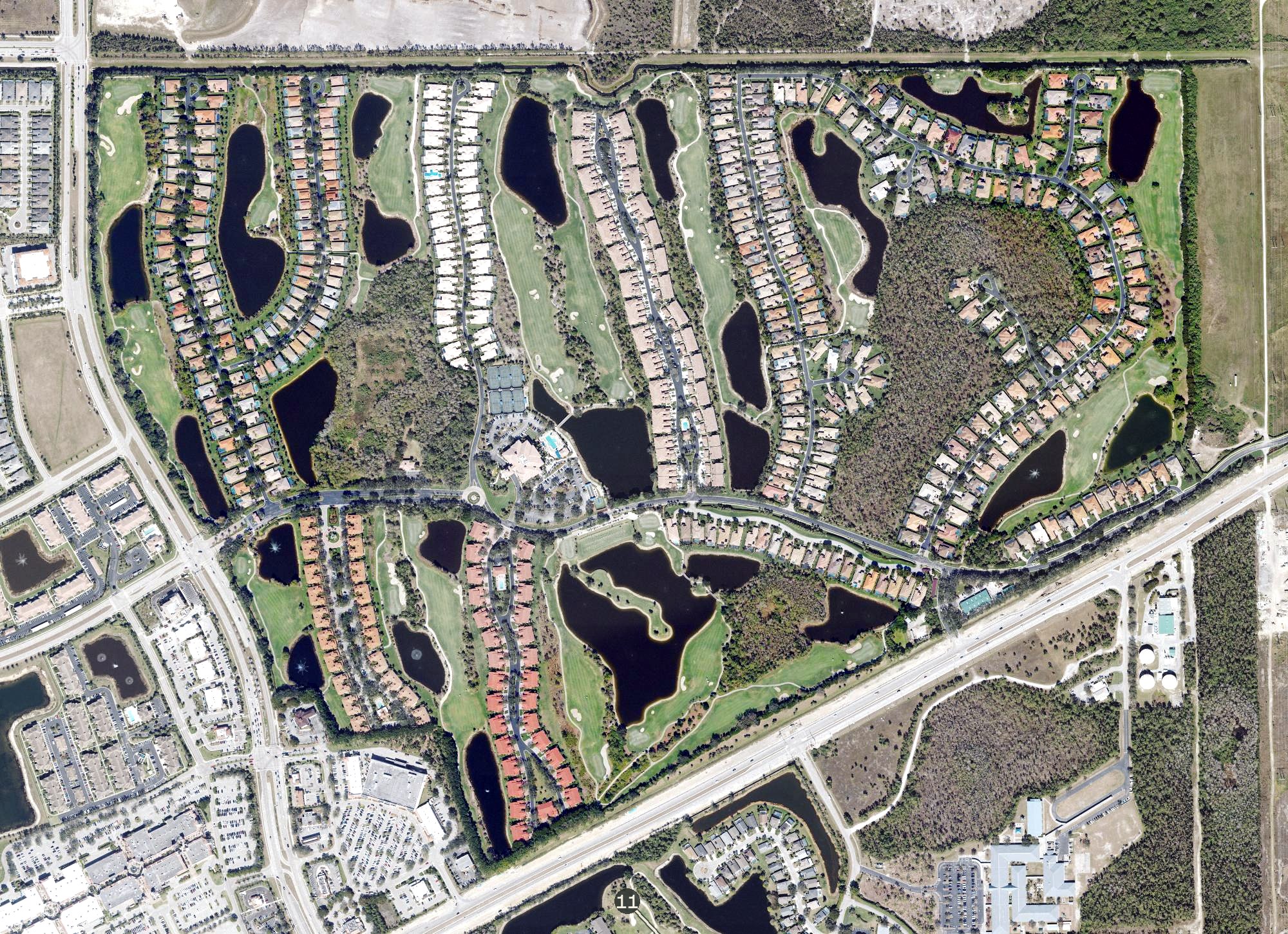 Aerial view of The Club at Grandezza, FL