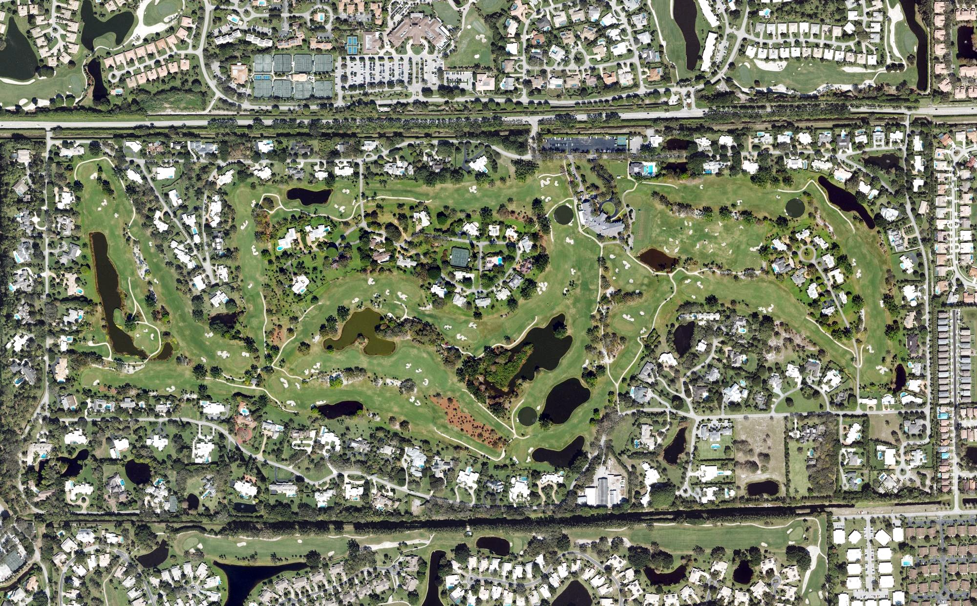 Aerial view of The Country Club of Florida, FL