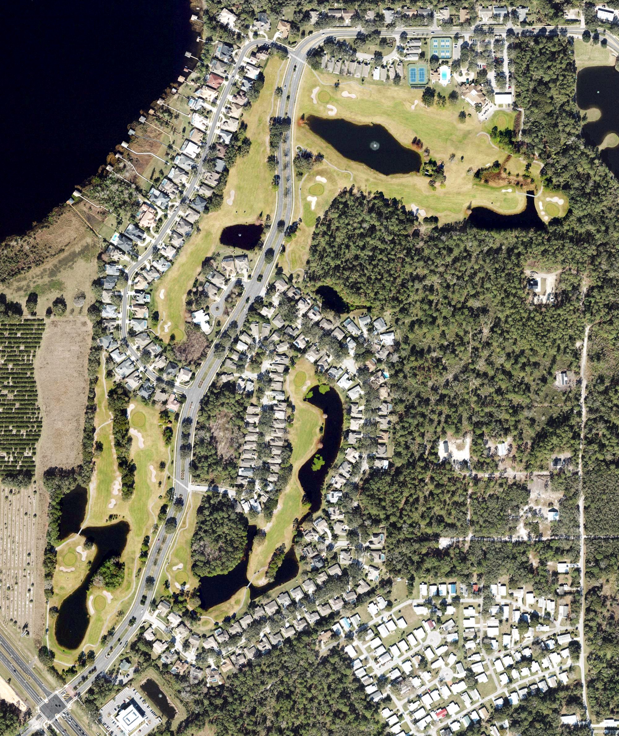Aerial view of The Country Club of Mount Dora, FL