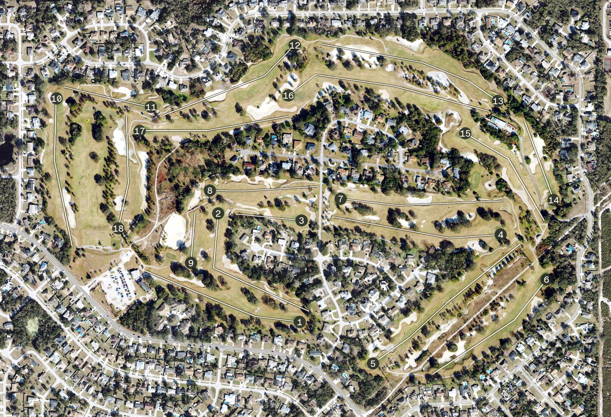 Aerial view of The Deltona Club, FL