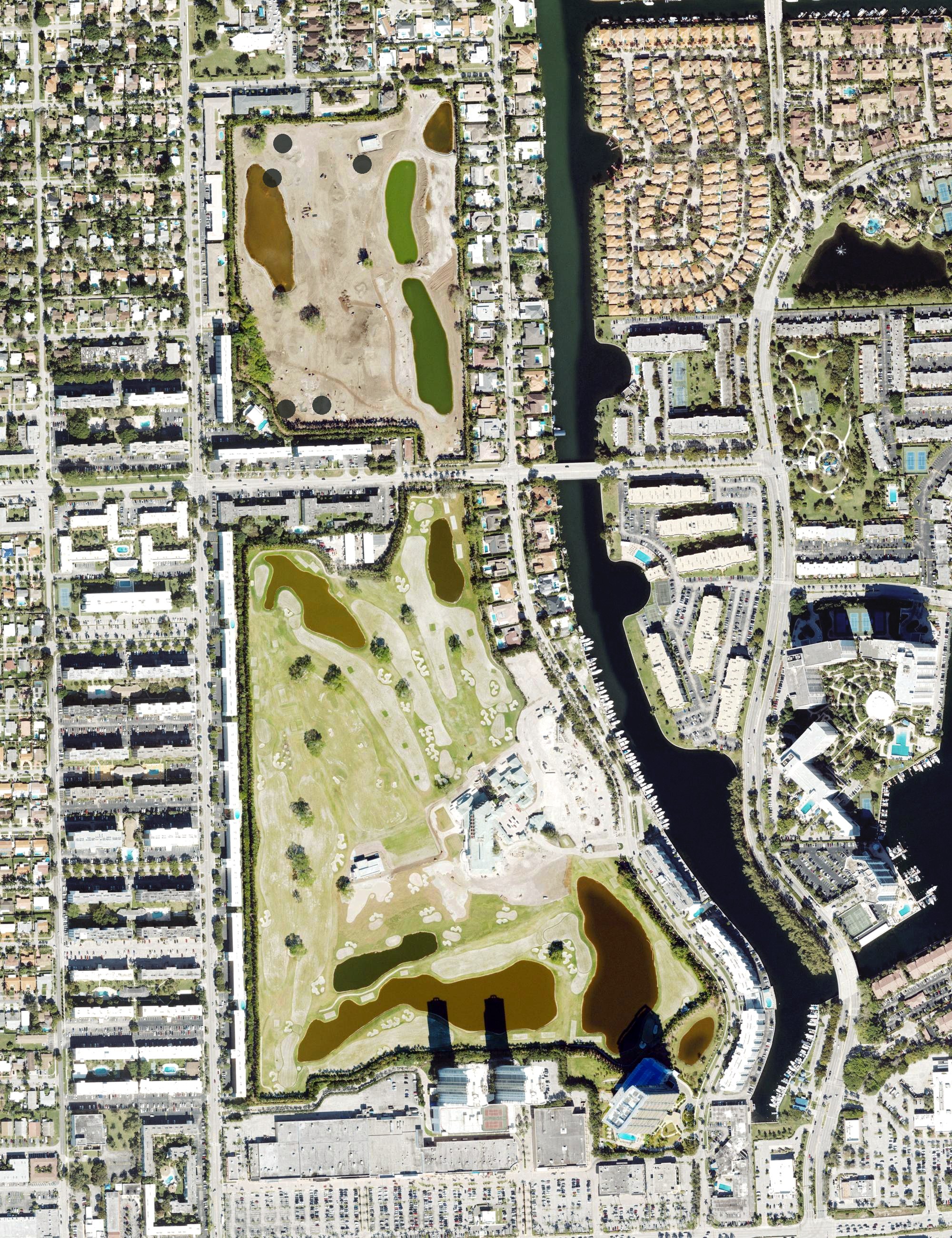 Aerial view of The Diplomat Golf Resort & Spa, FL