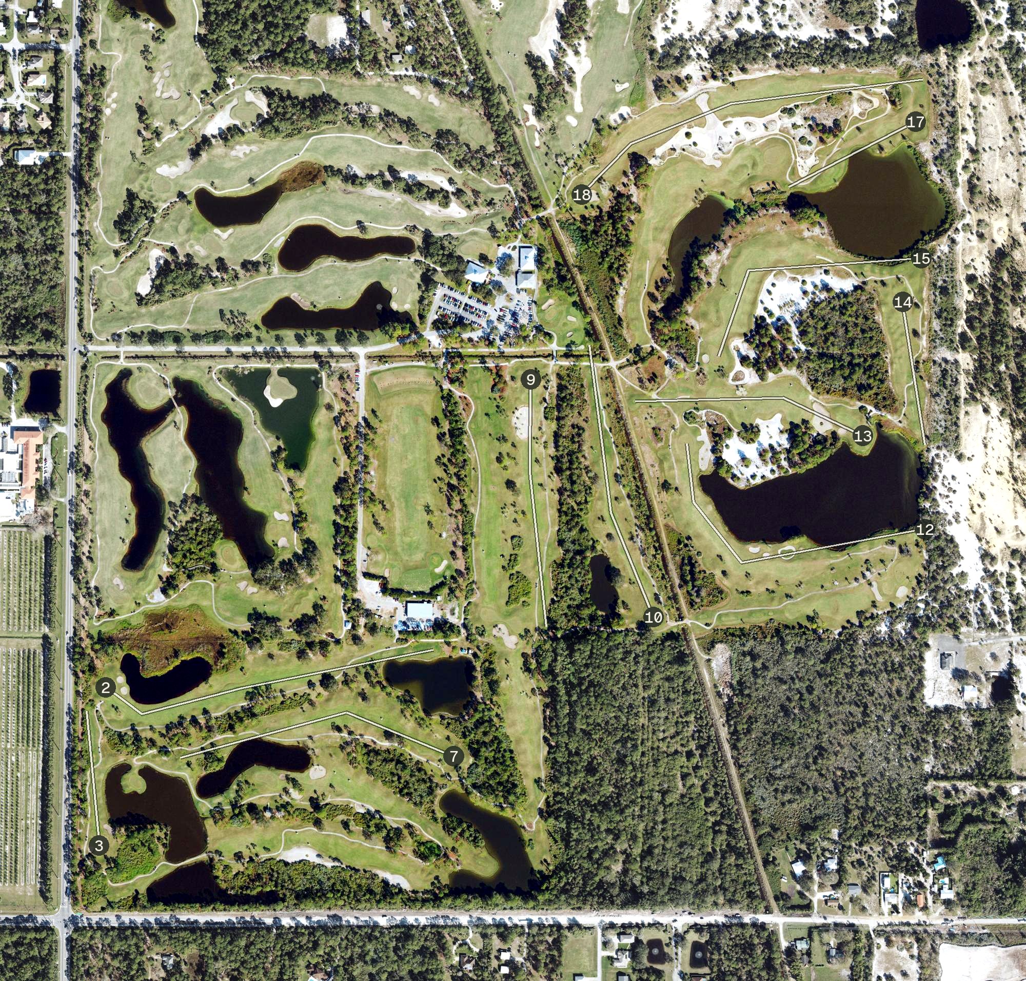 Aerial view of The Dunes Course At Sandridge, FL