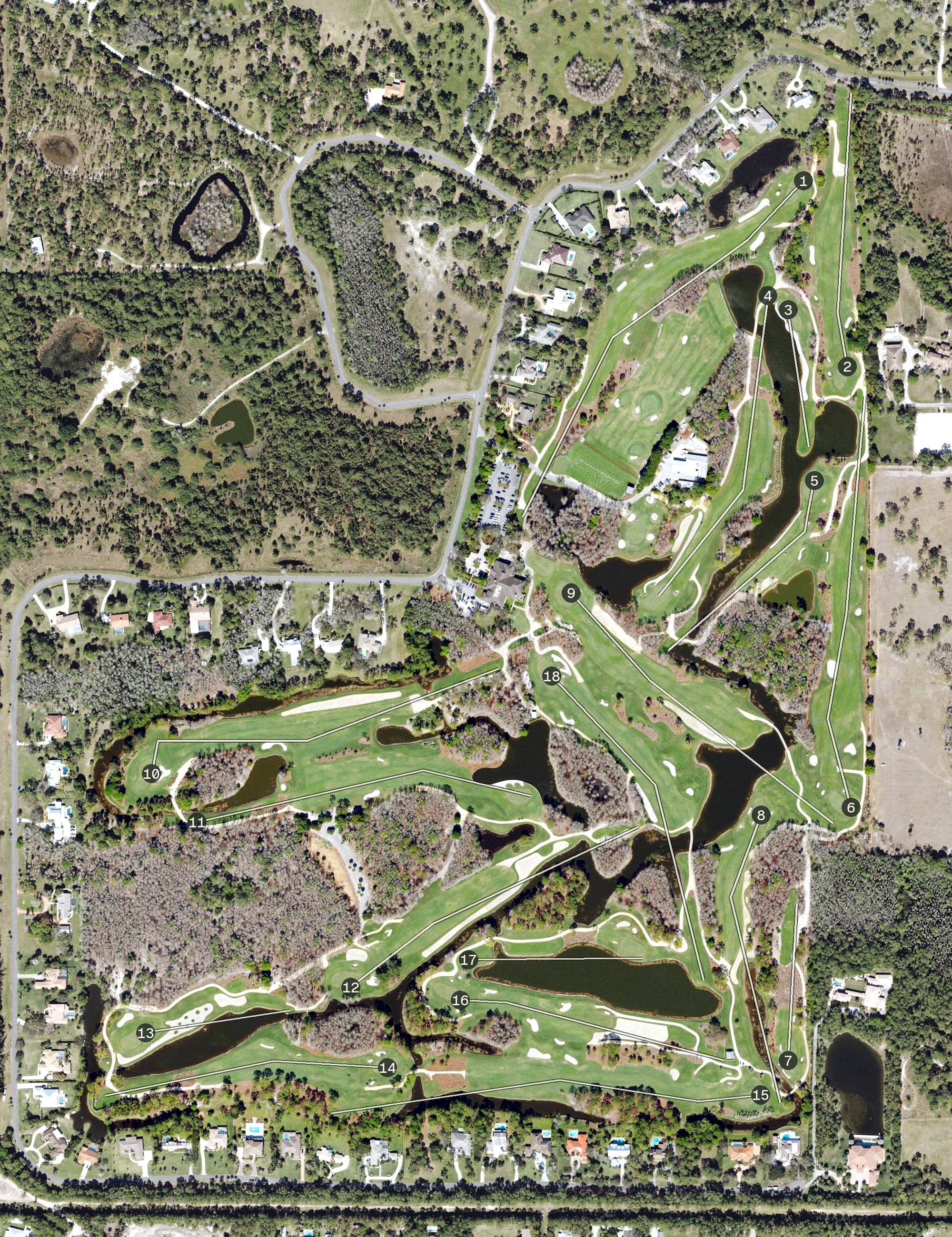 Aerial view of The Dye Preserve, FL