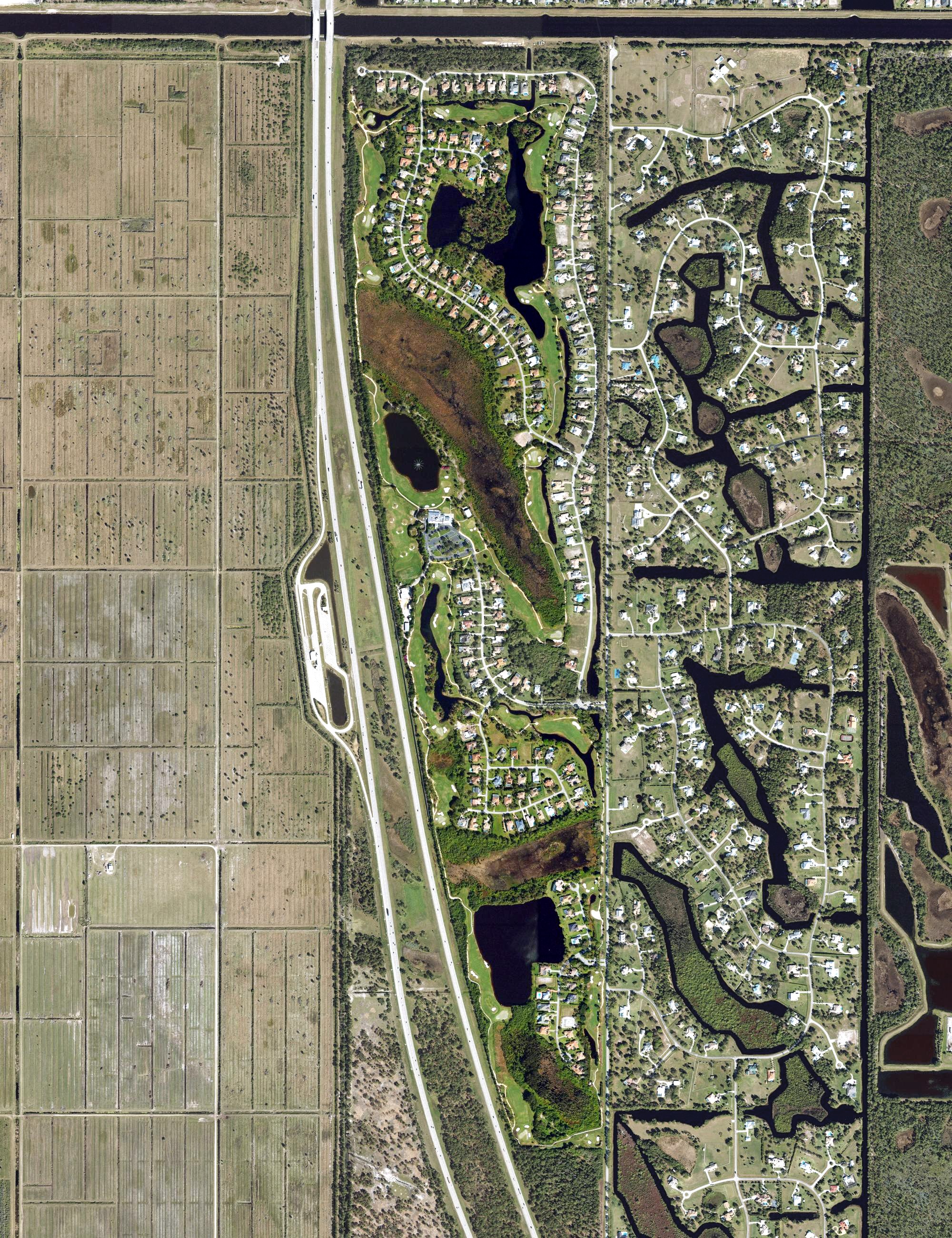 Aerial view of The Fox Club, FL
