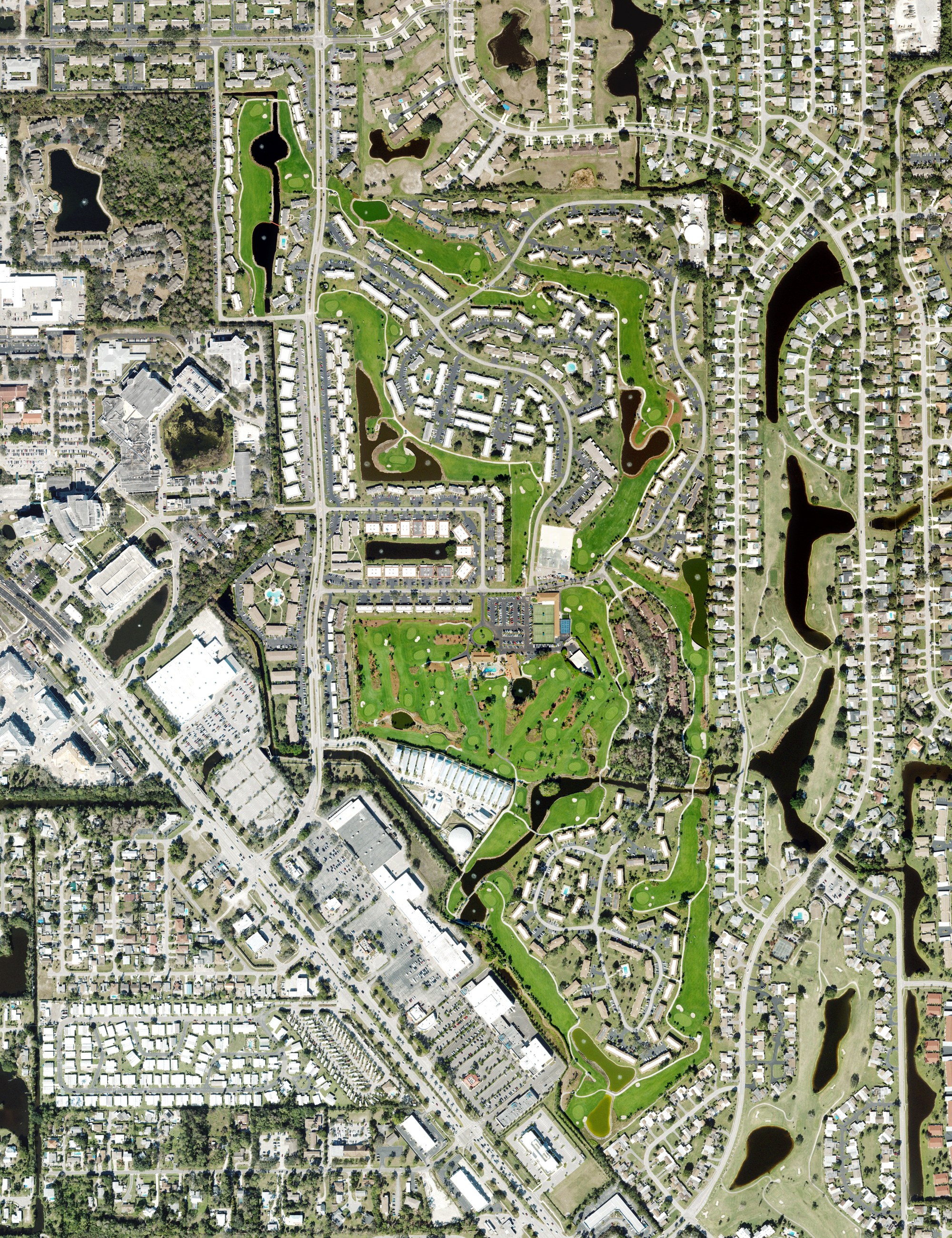Aerial view of The Glades Golf & Country Club, FL