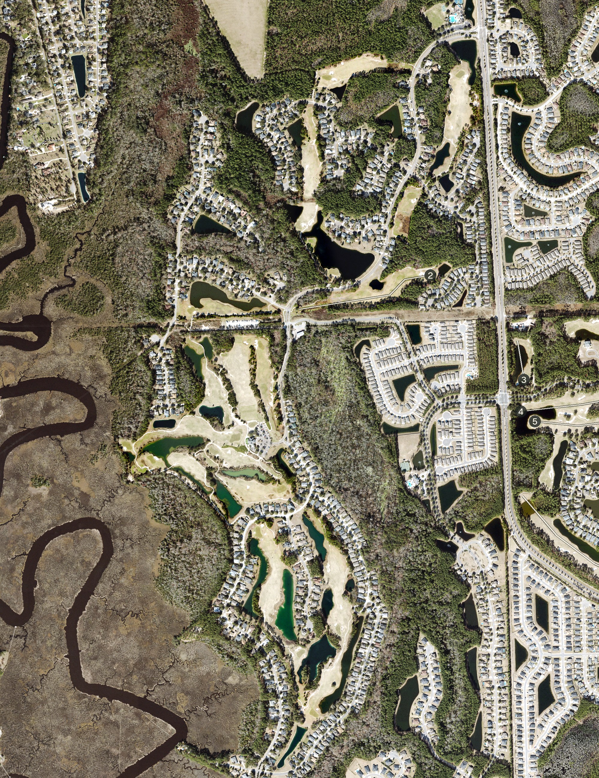 Aerial view of The Golf Club at North Hampton, FL