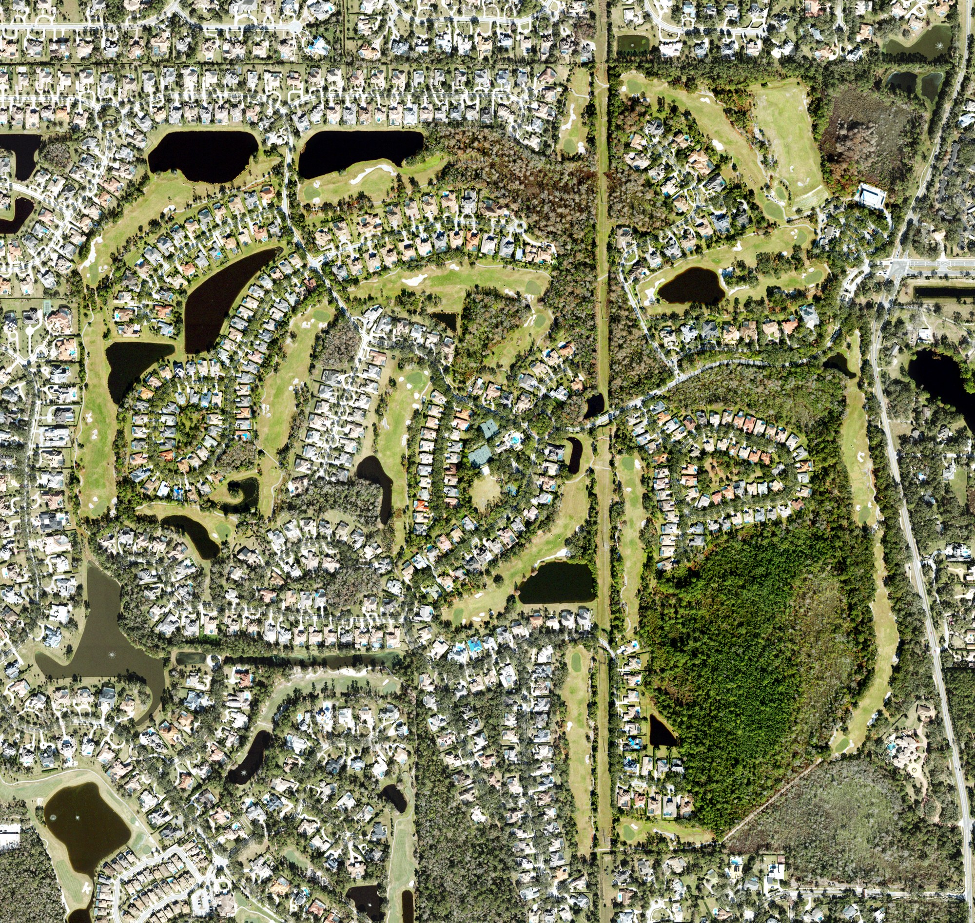 Aerial view of The Legacy Club at Alaqua Lakes, FL