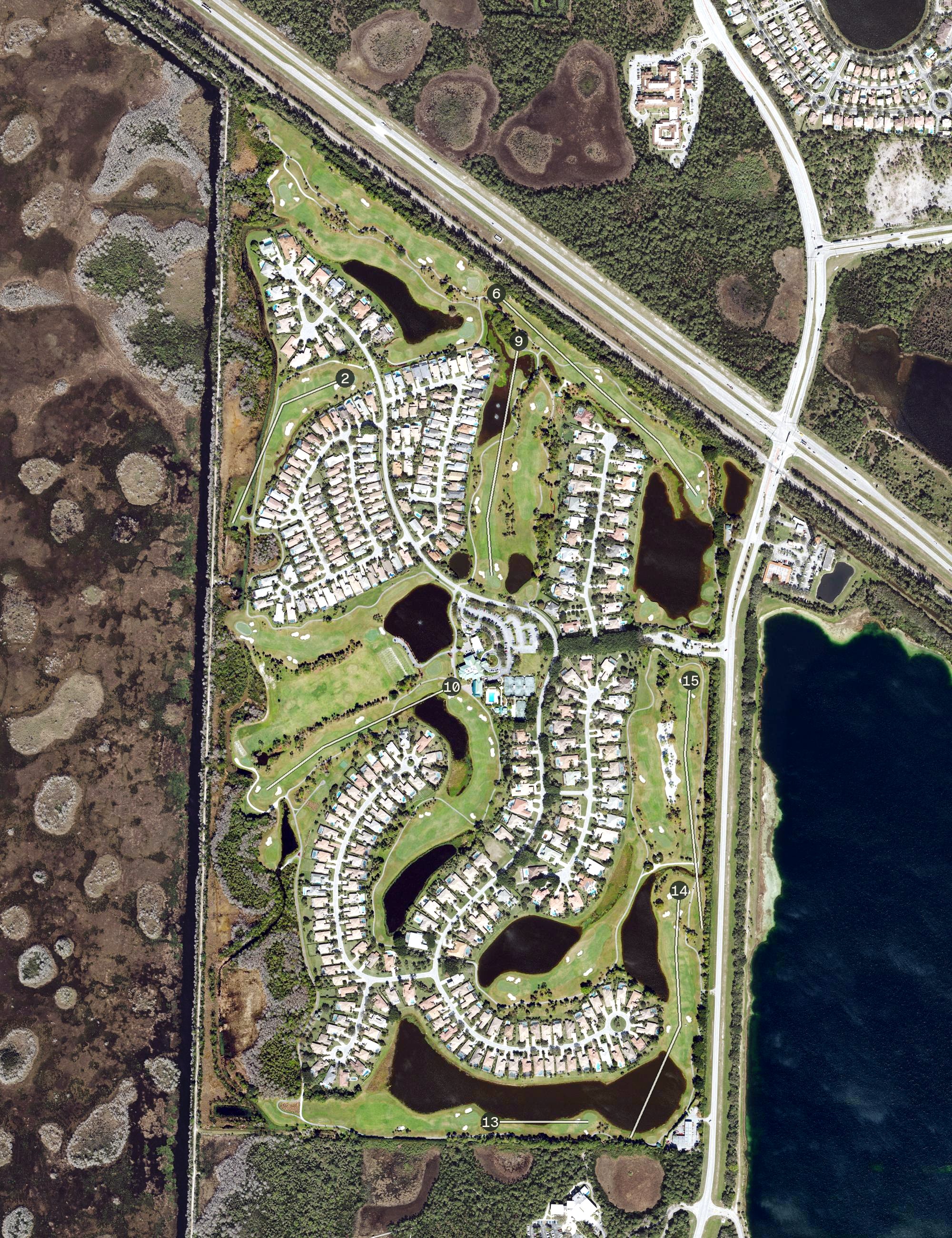 Aerial view of The Preserve at Ironhorse, FL