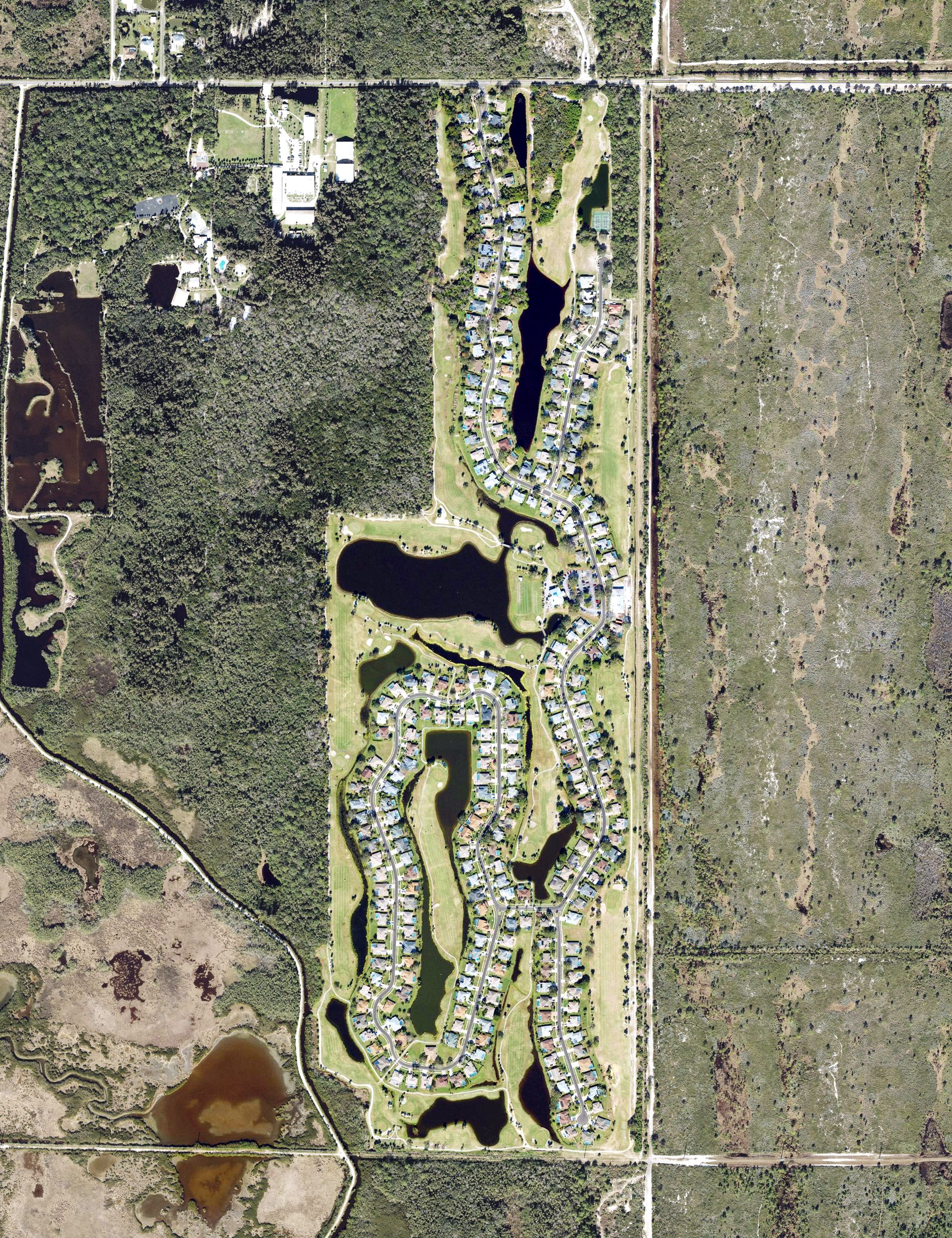 Aerial view of The Savannahs Golf Course, FL