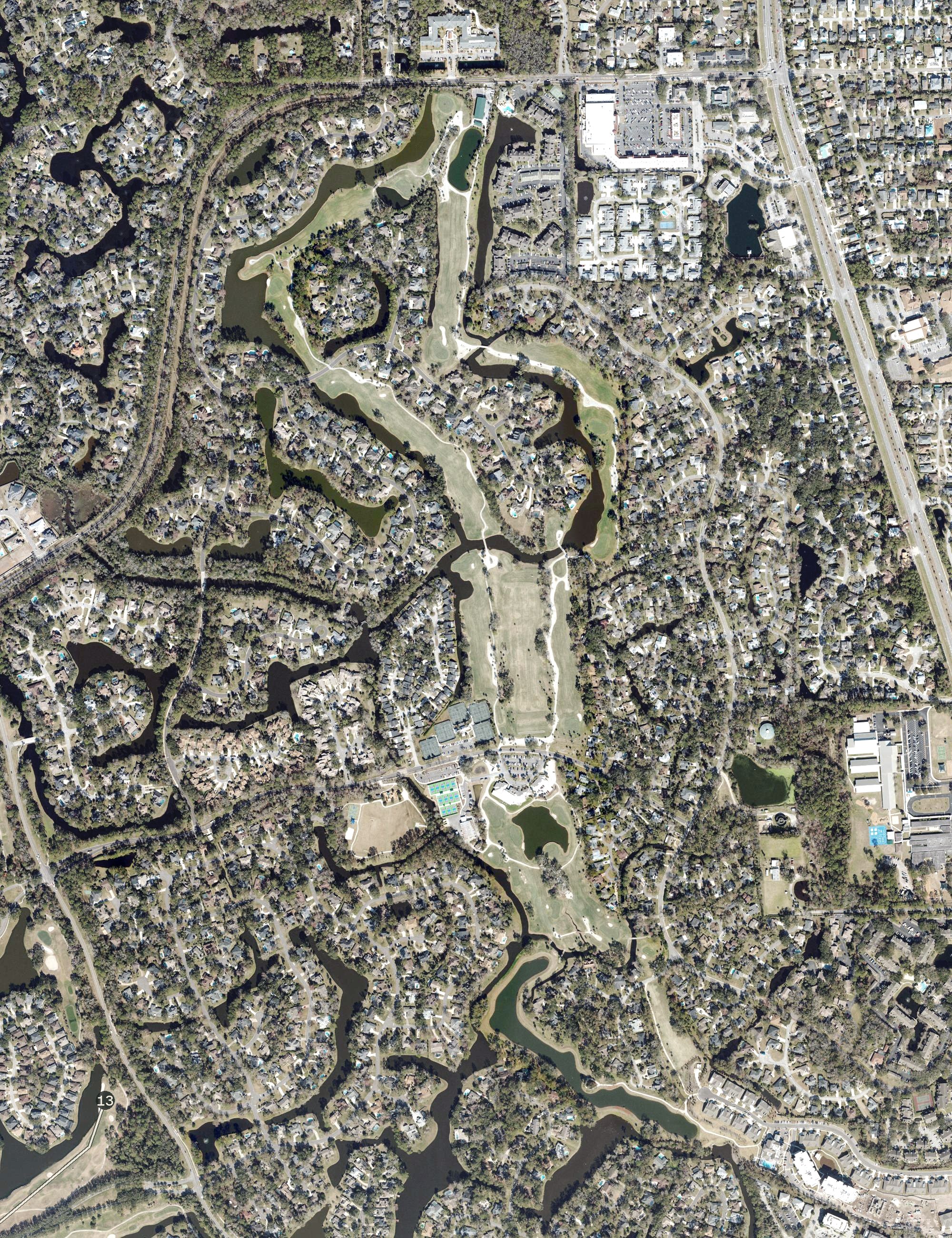 Aerial view of The Yards, FL