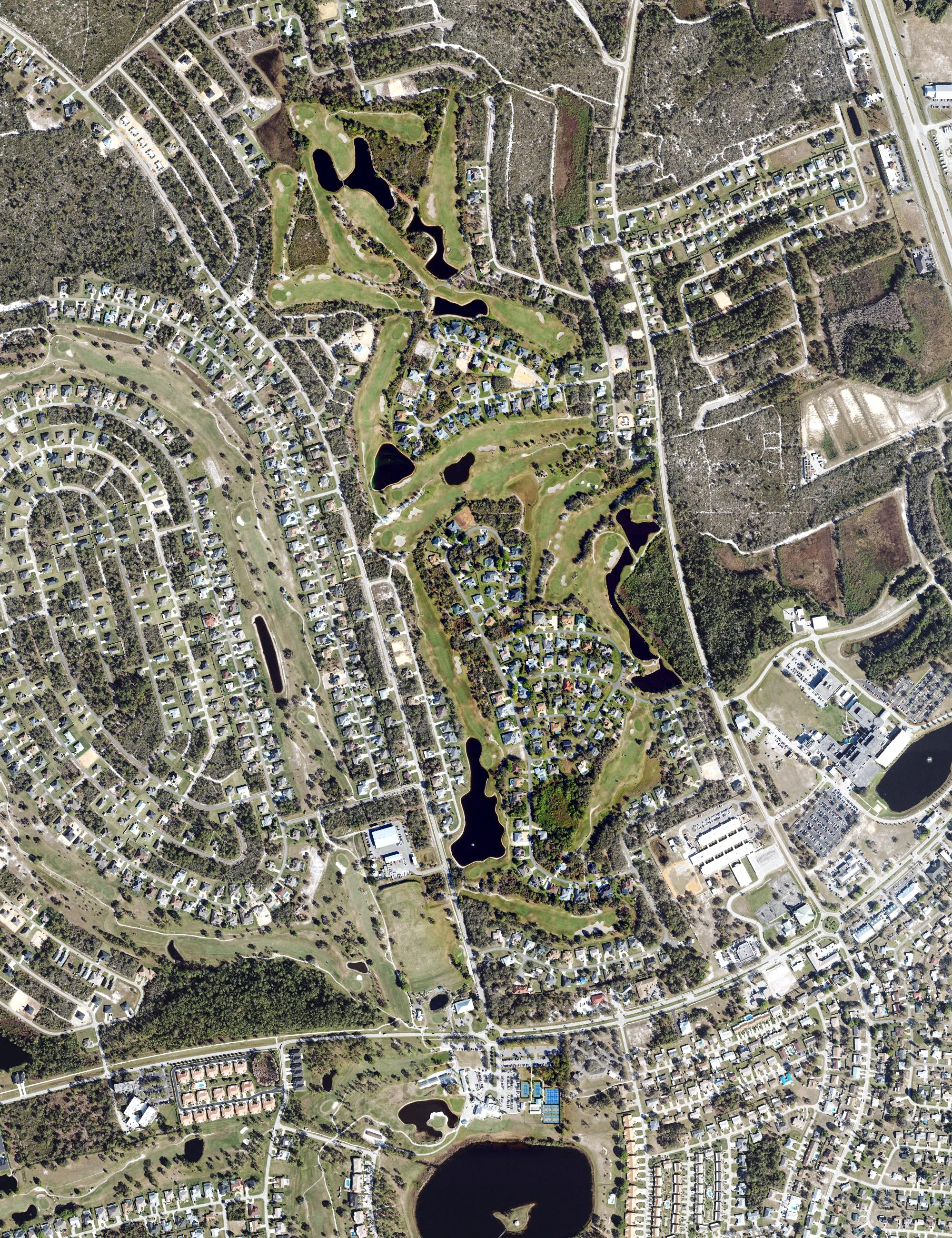 Aerial view of Turtle Run Course, FL