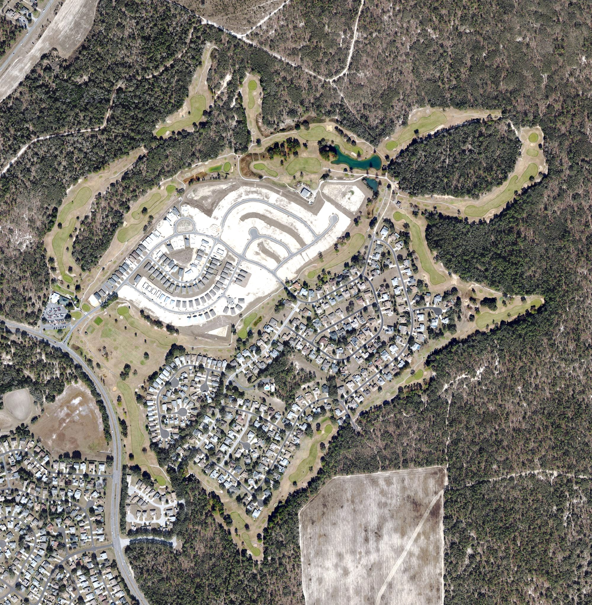 Aerial view of Twisted Oaks Golf Club, FL