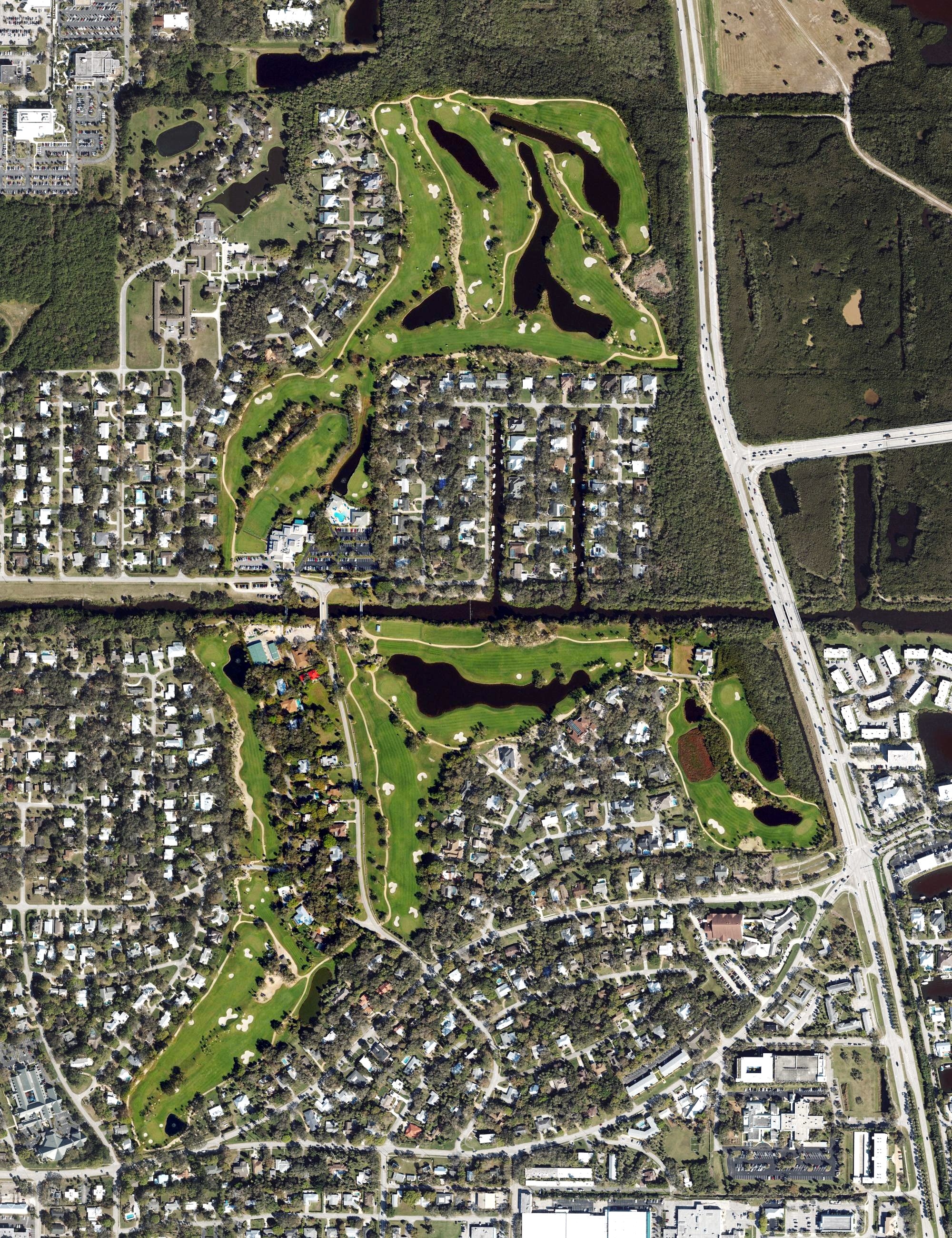 Aerial view of Vero Beach Country Club, FL
