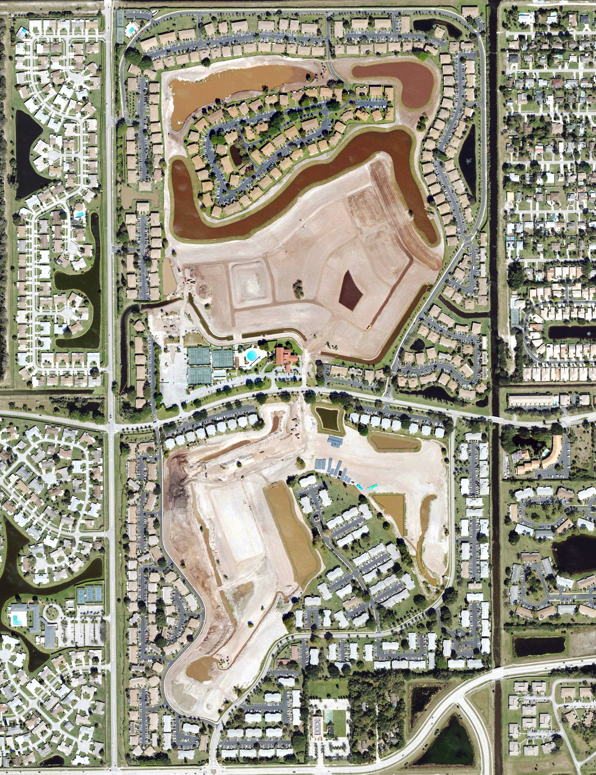 Aerial view of Villa Del Ray Golf Club, FL