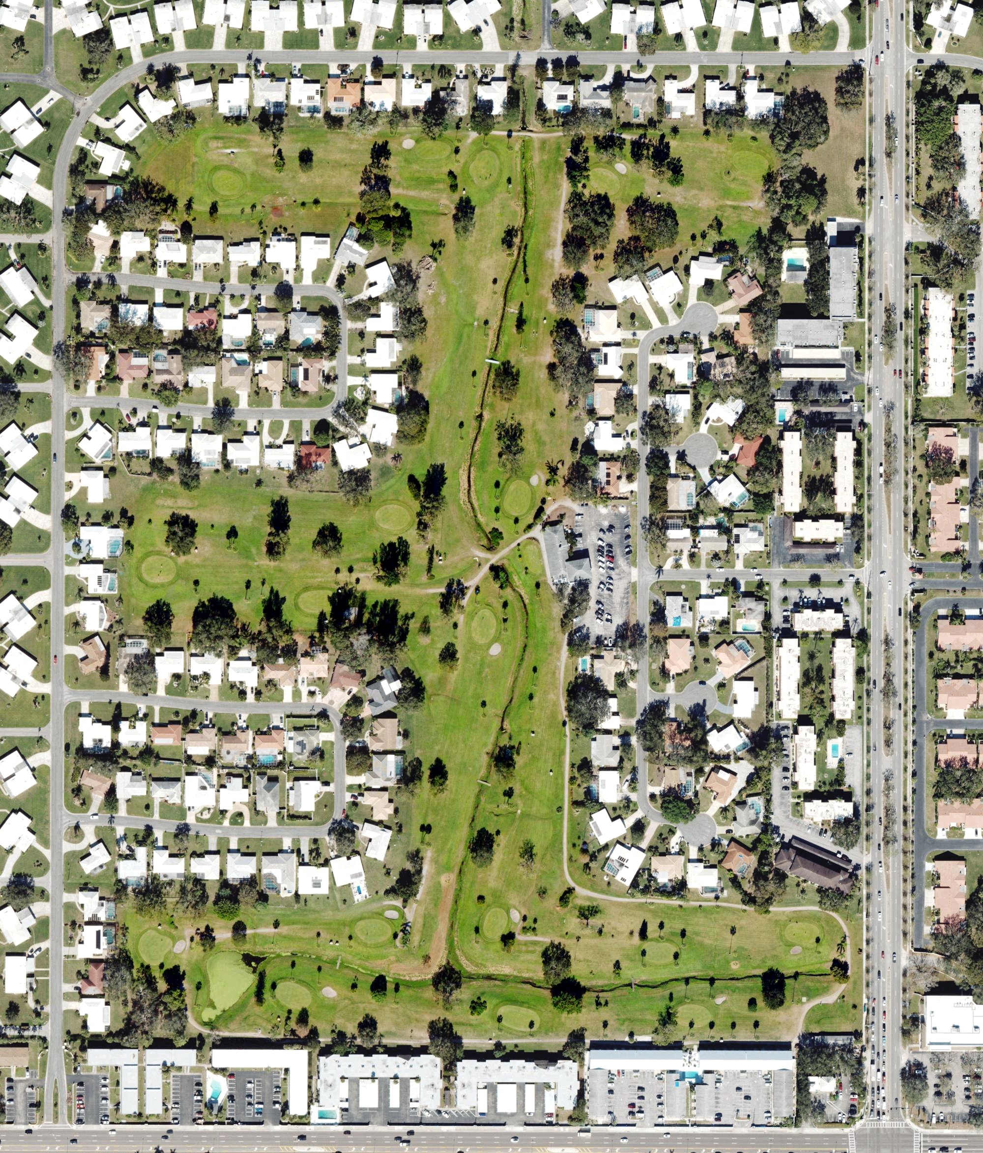 Aerial view of Village Green, FL