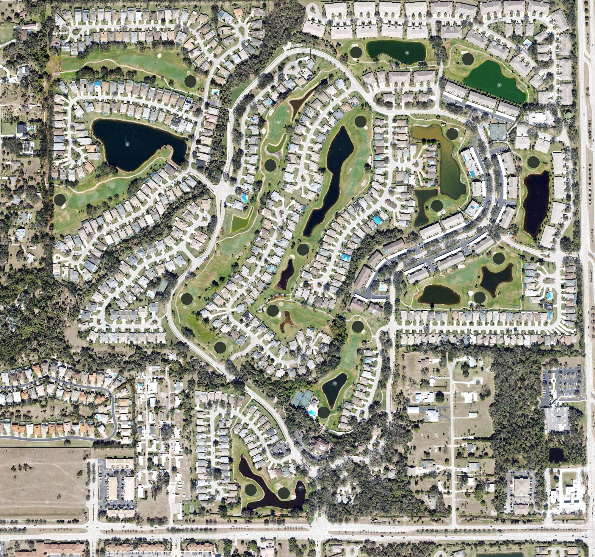 Aerial view of Villages at Country Creek, FL