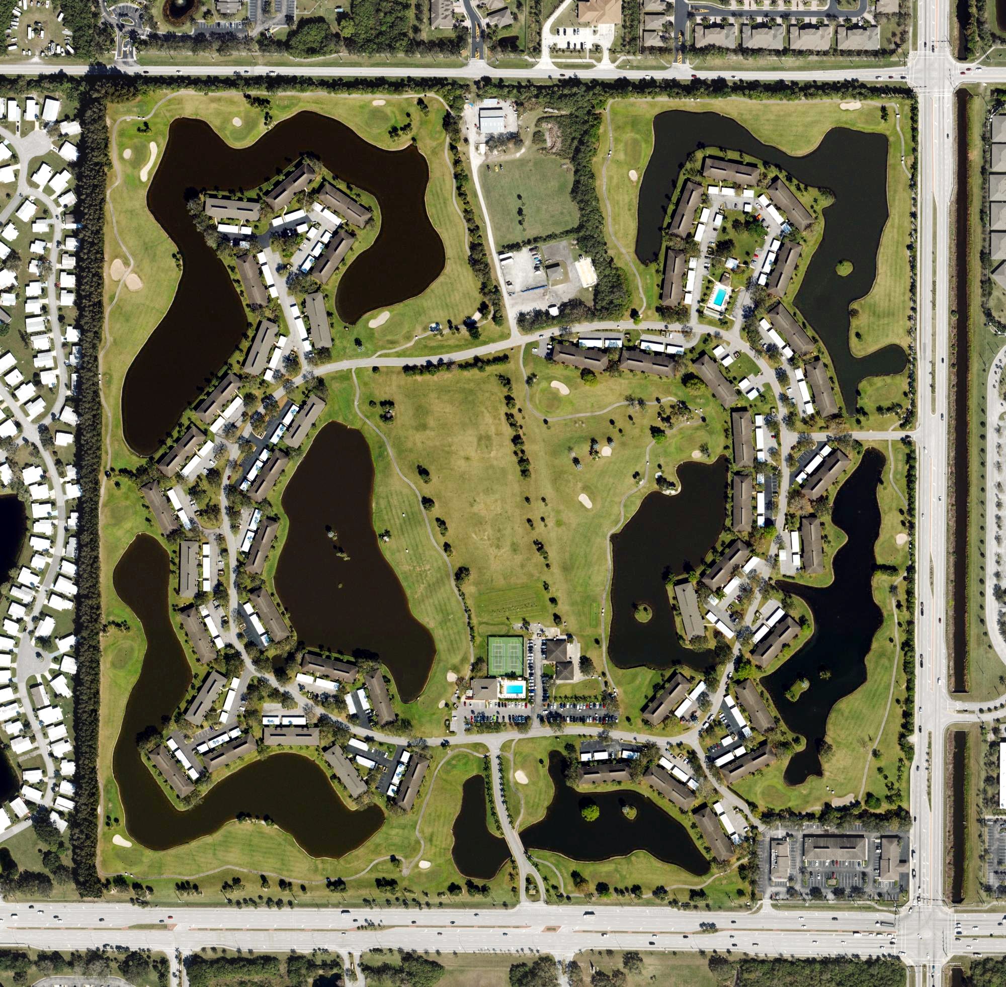 Aerial view of Vista Plantation Golf Club, FL