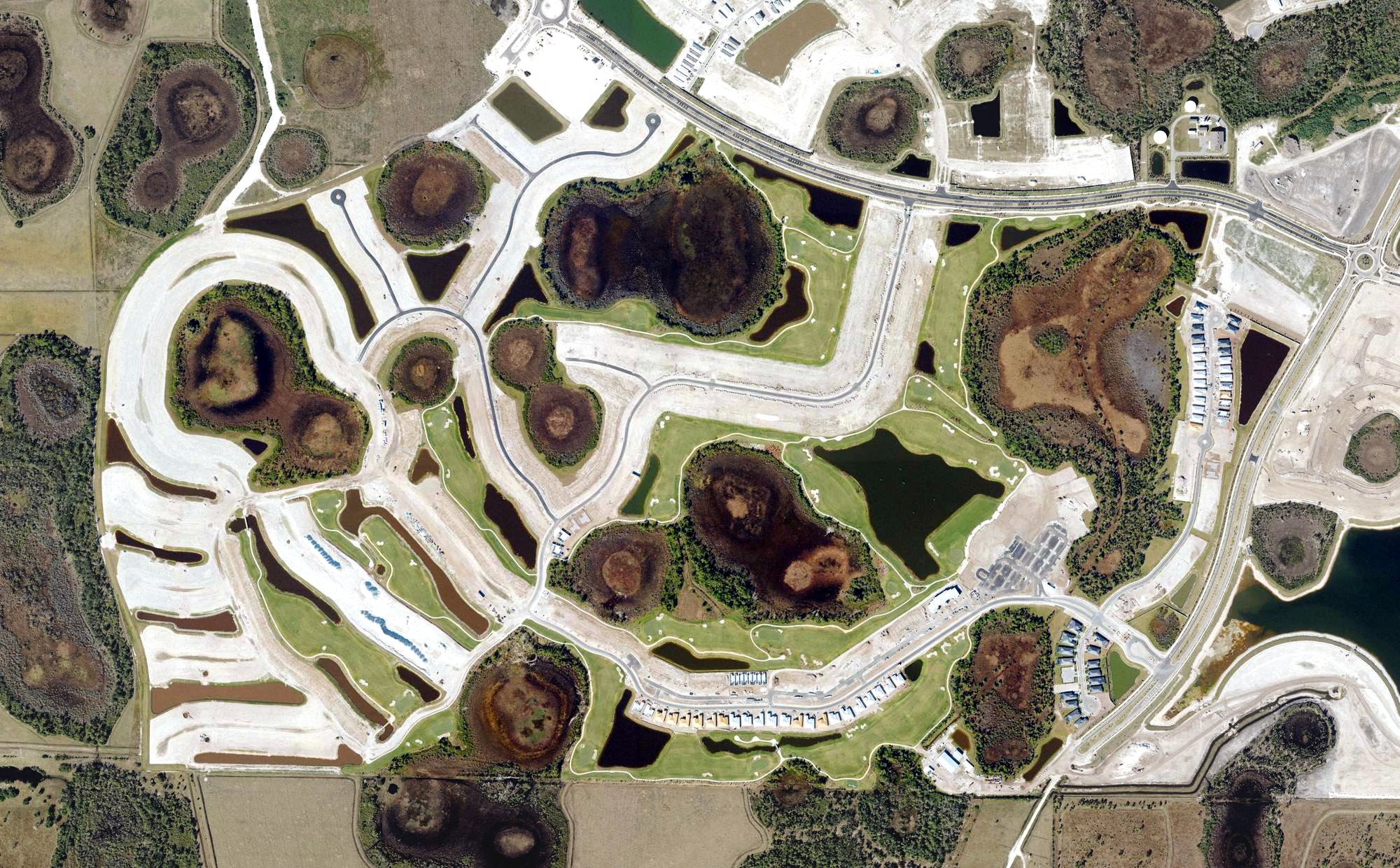 Aerial view of Wellen Park Golf & Country Club, FL