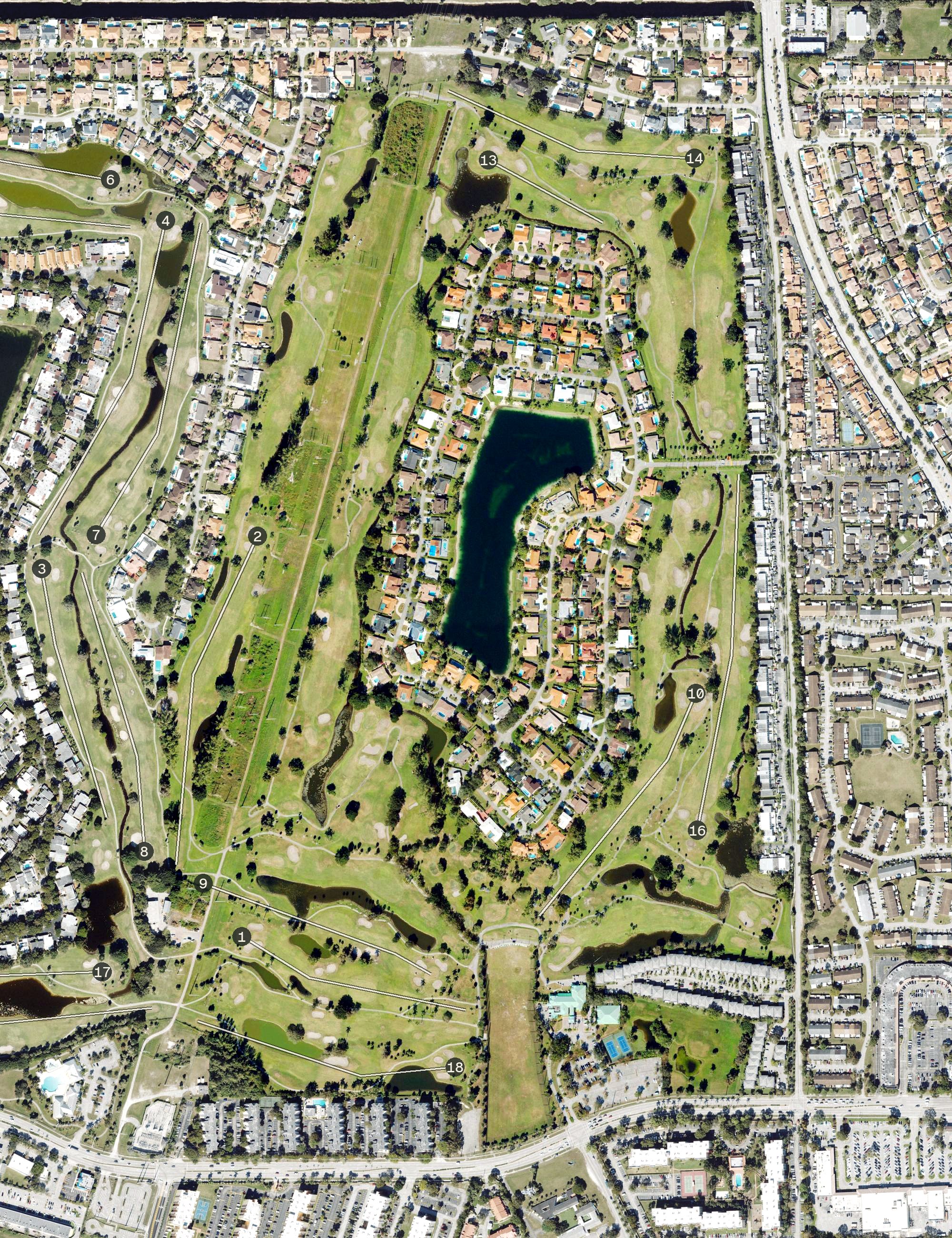 Aerial view of West, FL
