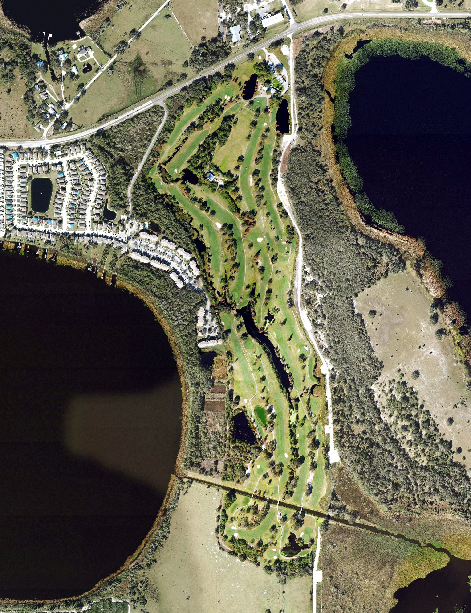 Aerial view of Willowbrook Golf Course, FL
