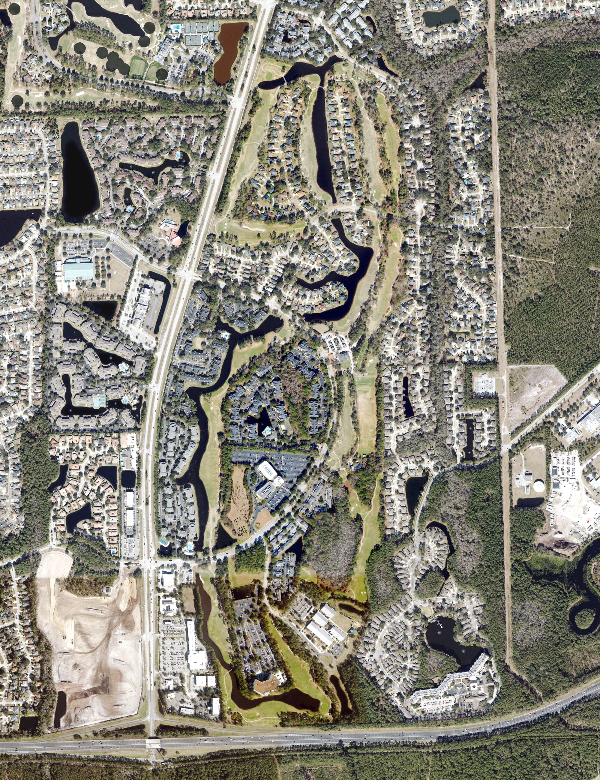 Aerial view of Windsor Parke Golf Club, FL