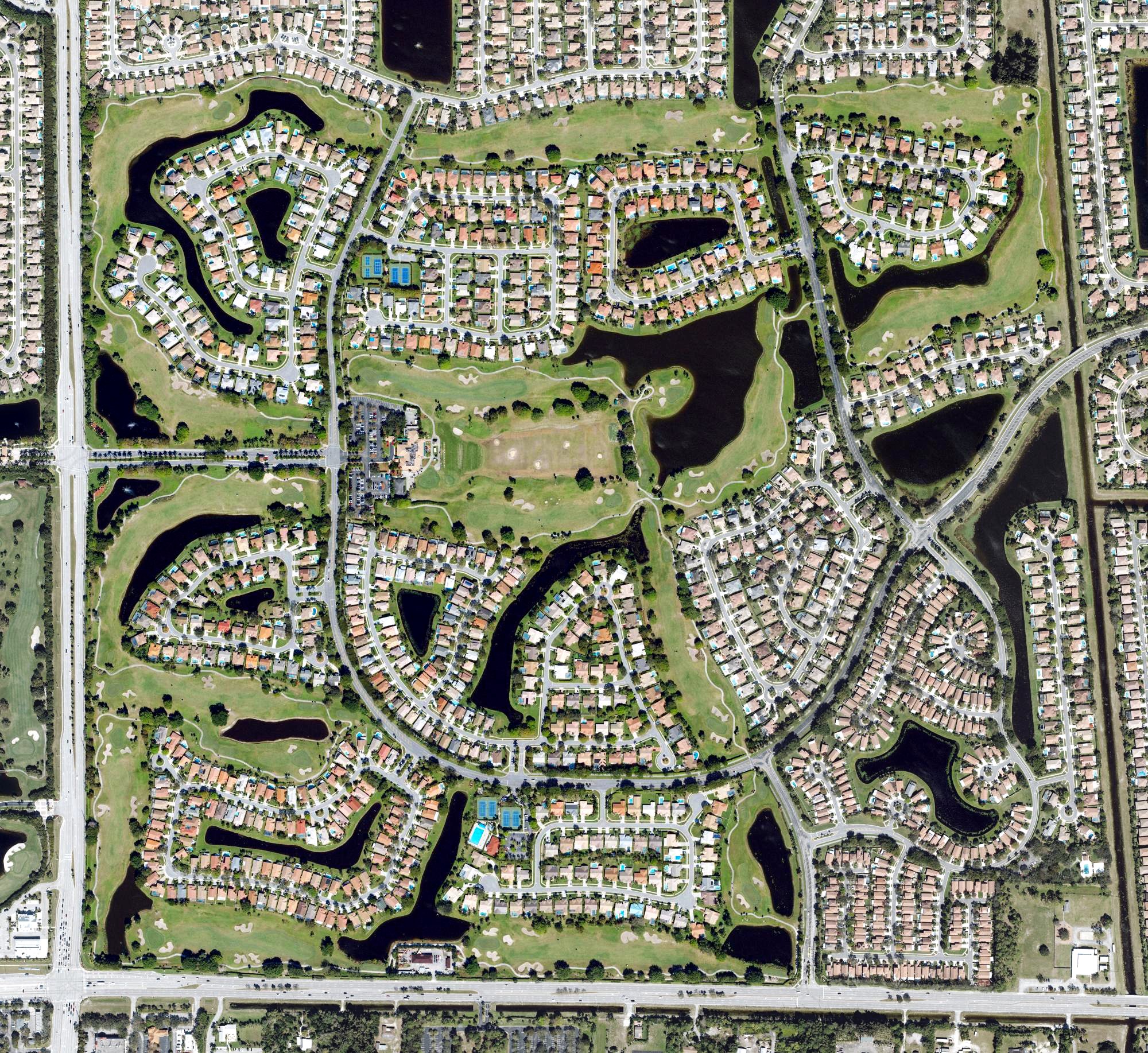 Aerial view of Winston Trails Golf Club, FL