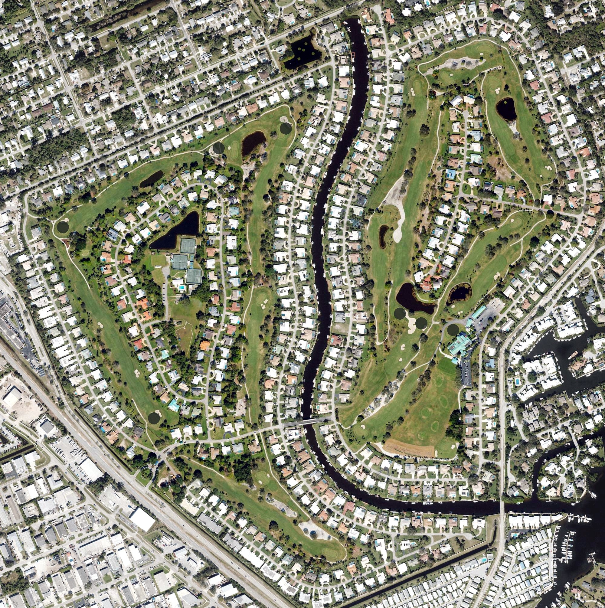 Aerial view of YCS, FL