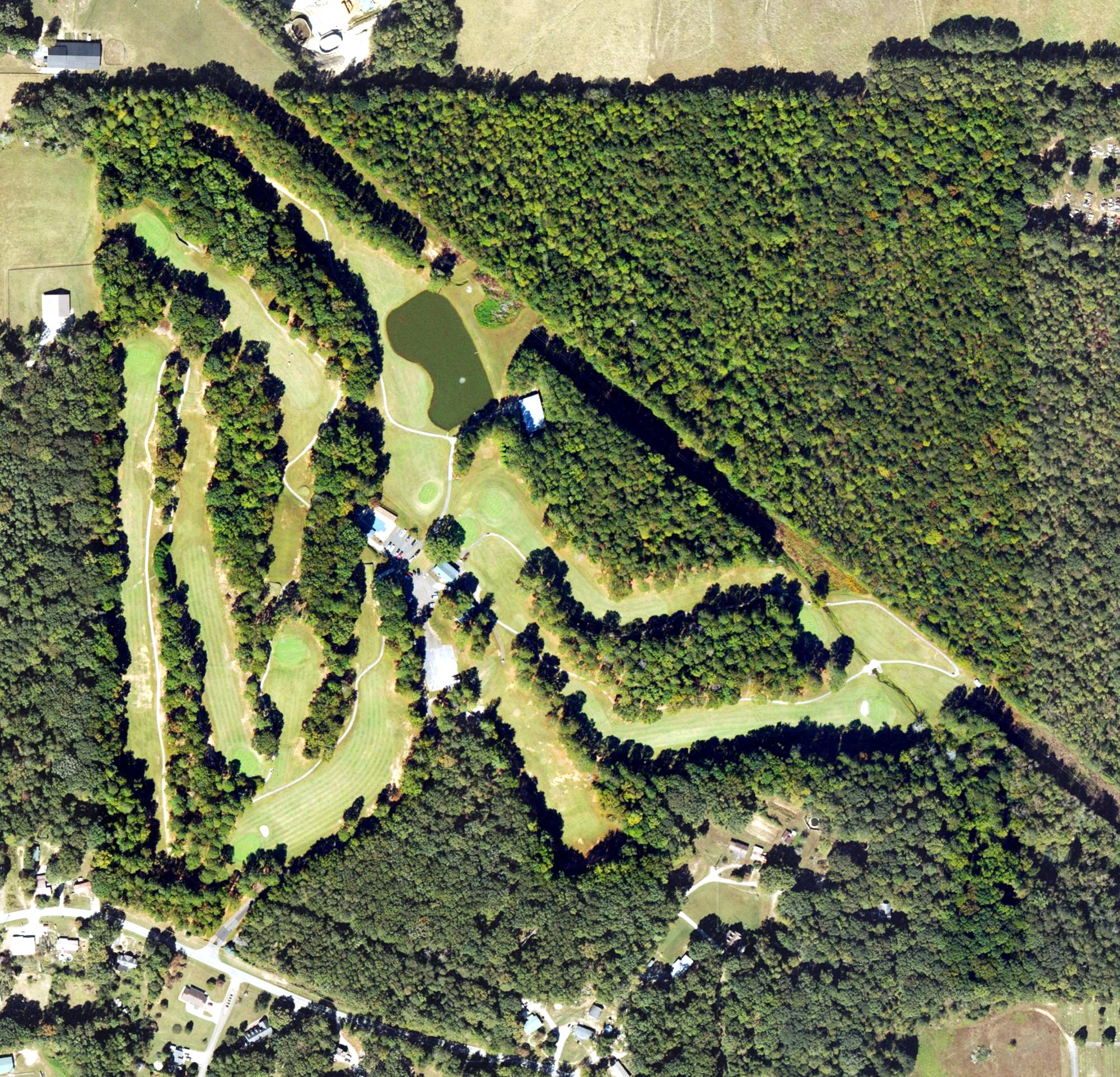 Aerial view of Arrowhead Country Club, GA