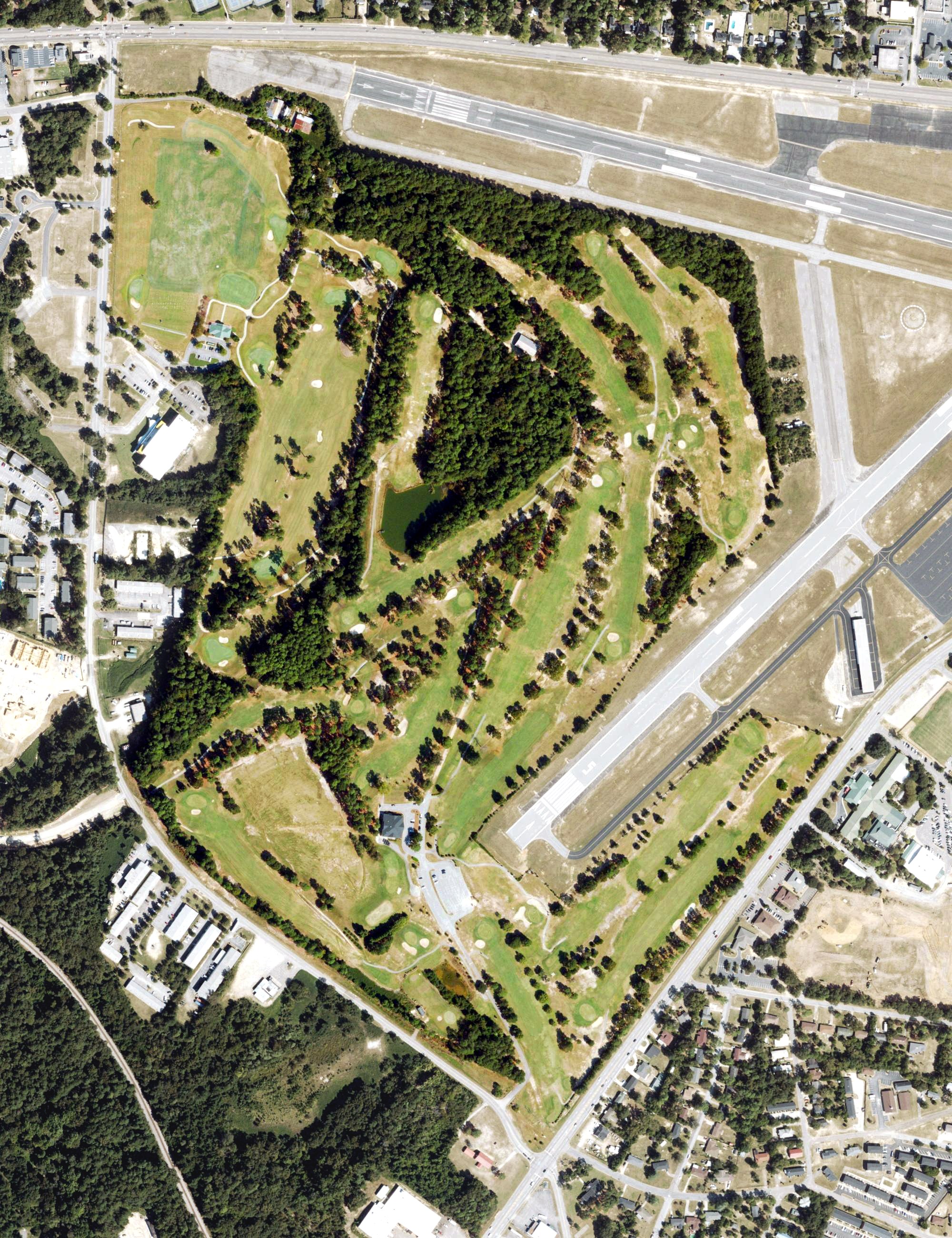 Aerial view of Augusta Municipal Golf Course, GA