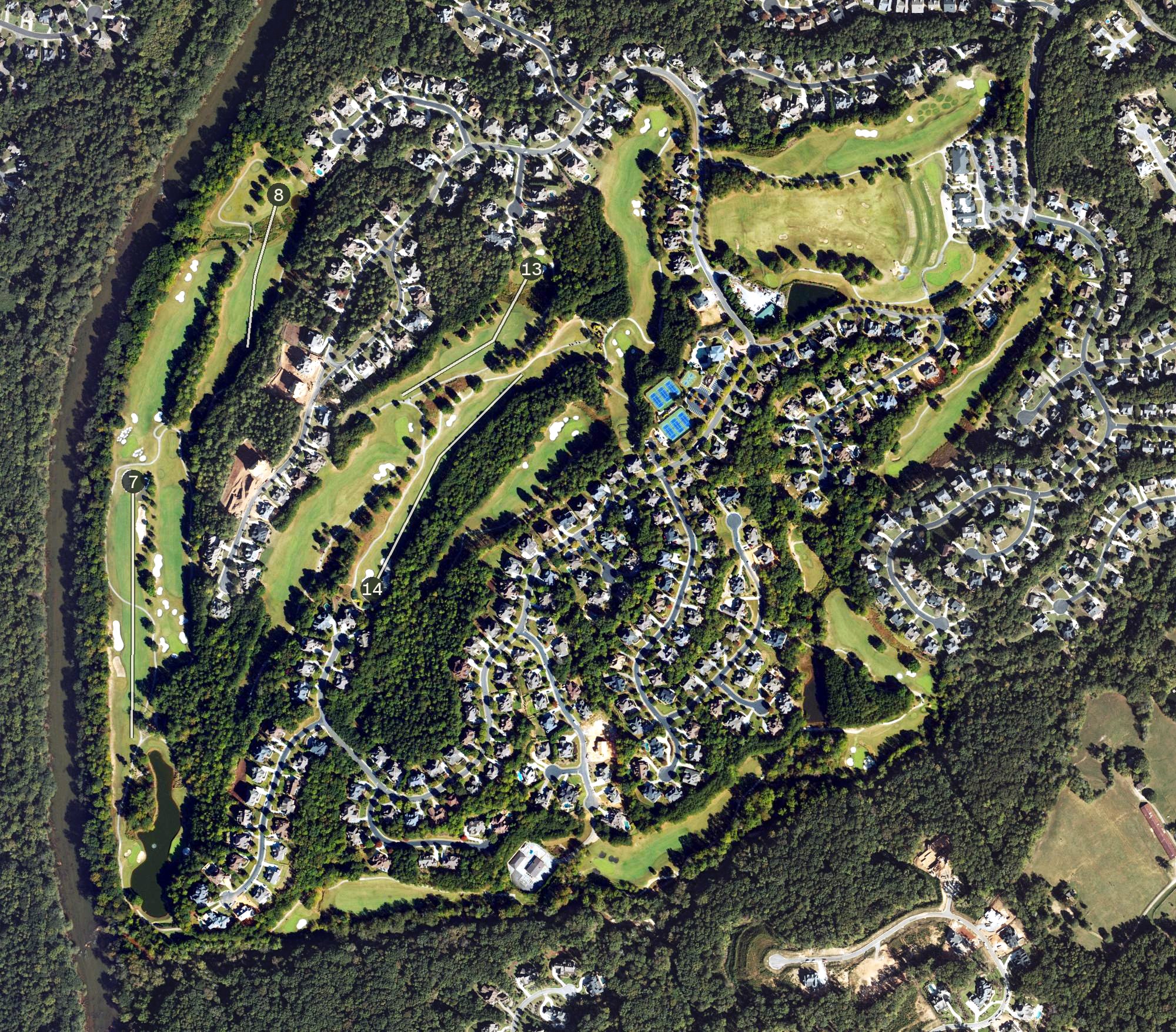 Aerial view of Bear's Best Atlanta, GA