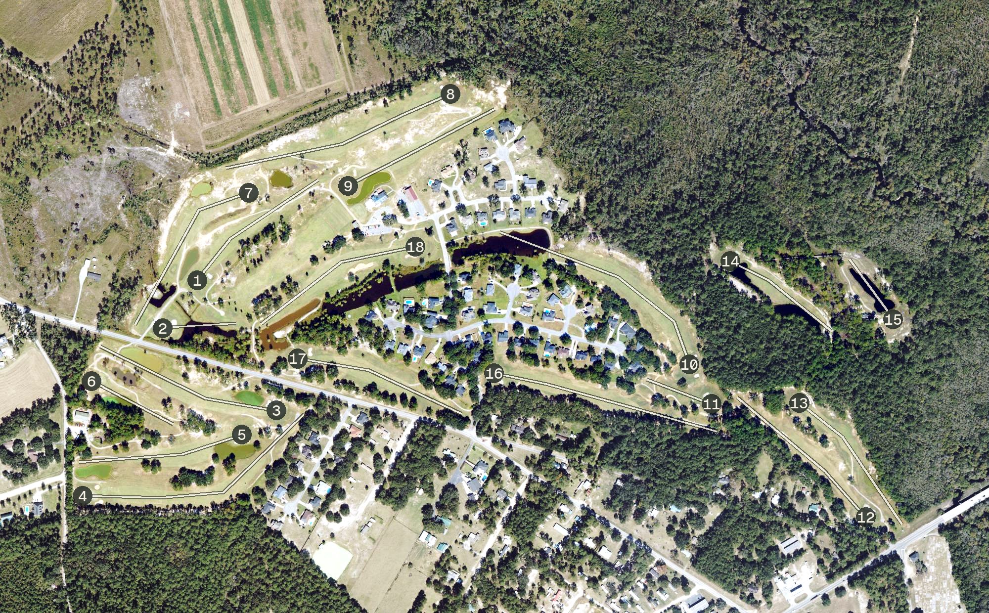 Aerial view of Black Creek Golf Club, GA