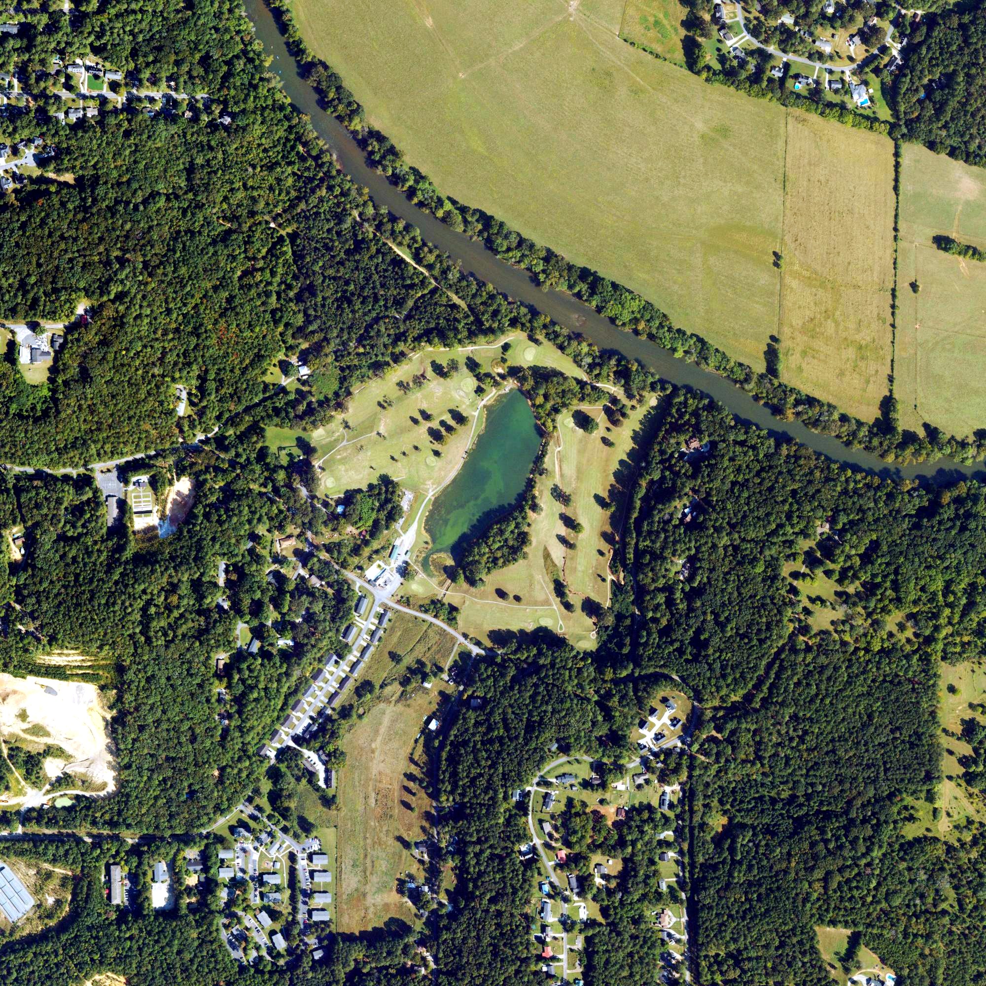 Aerial view of Callier Springs Golf Course, GA