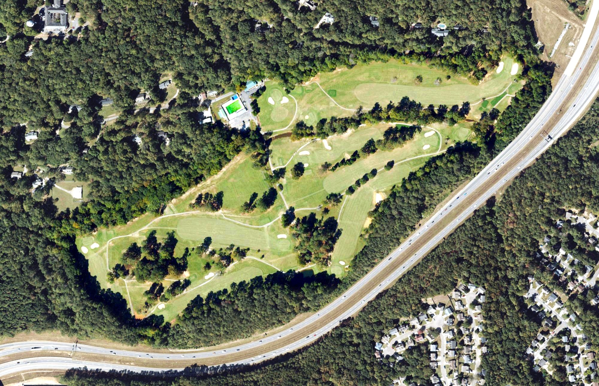 Aerial view of Canton Golf Club, GA