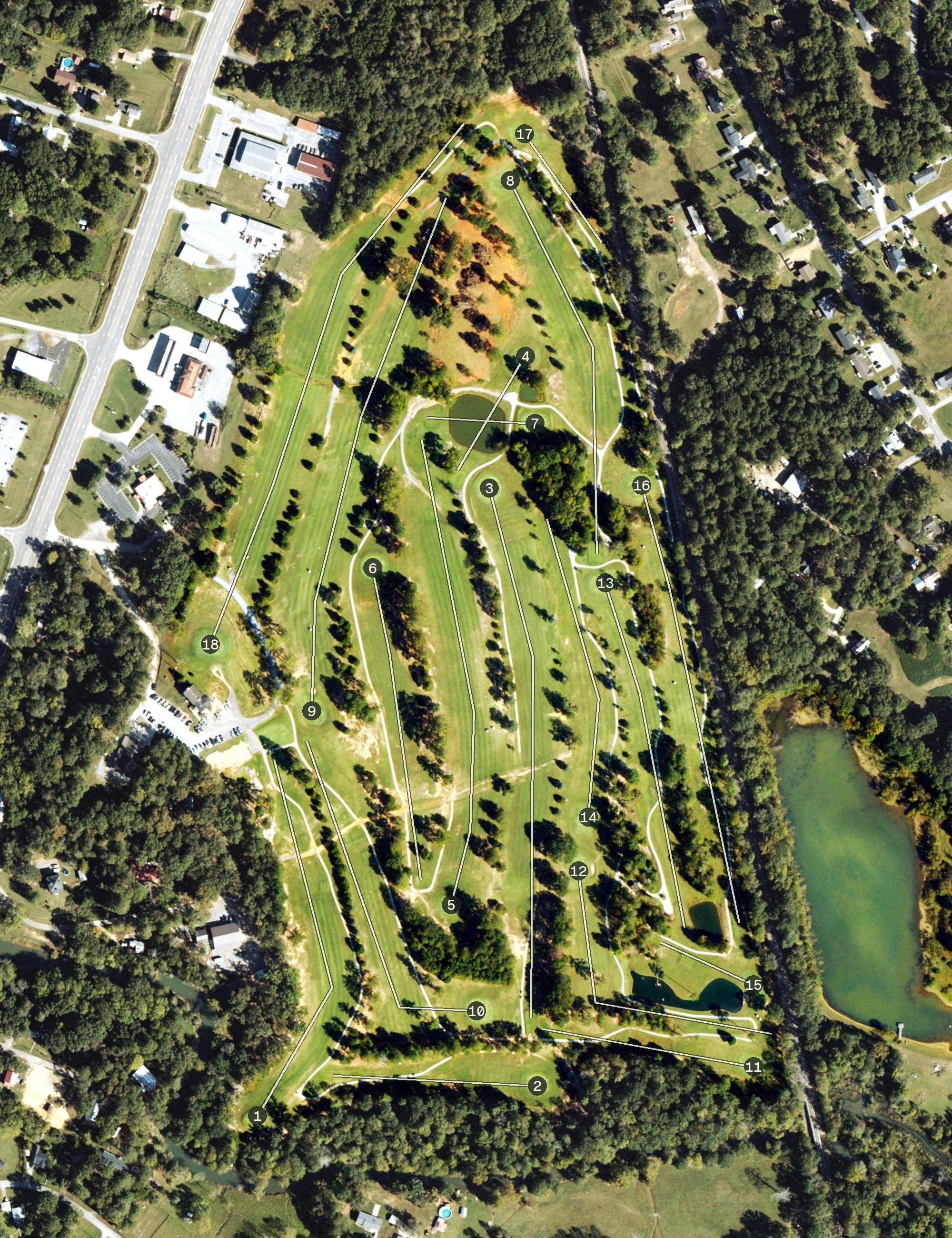 Aerial view of Cedar Valley Golf & Country Club, GA