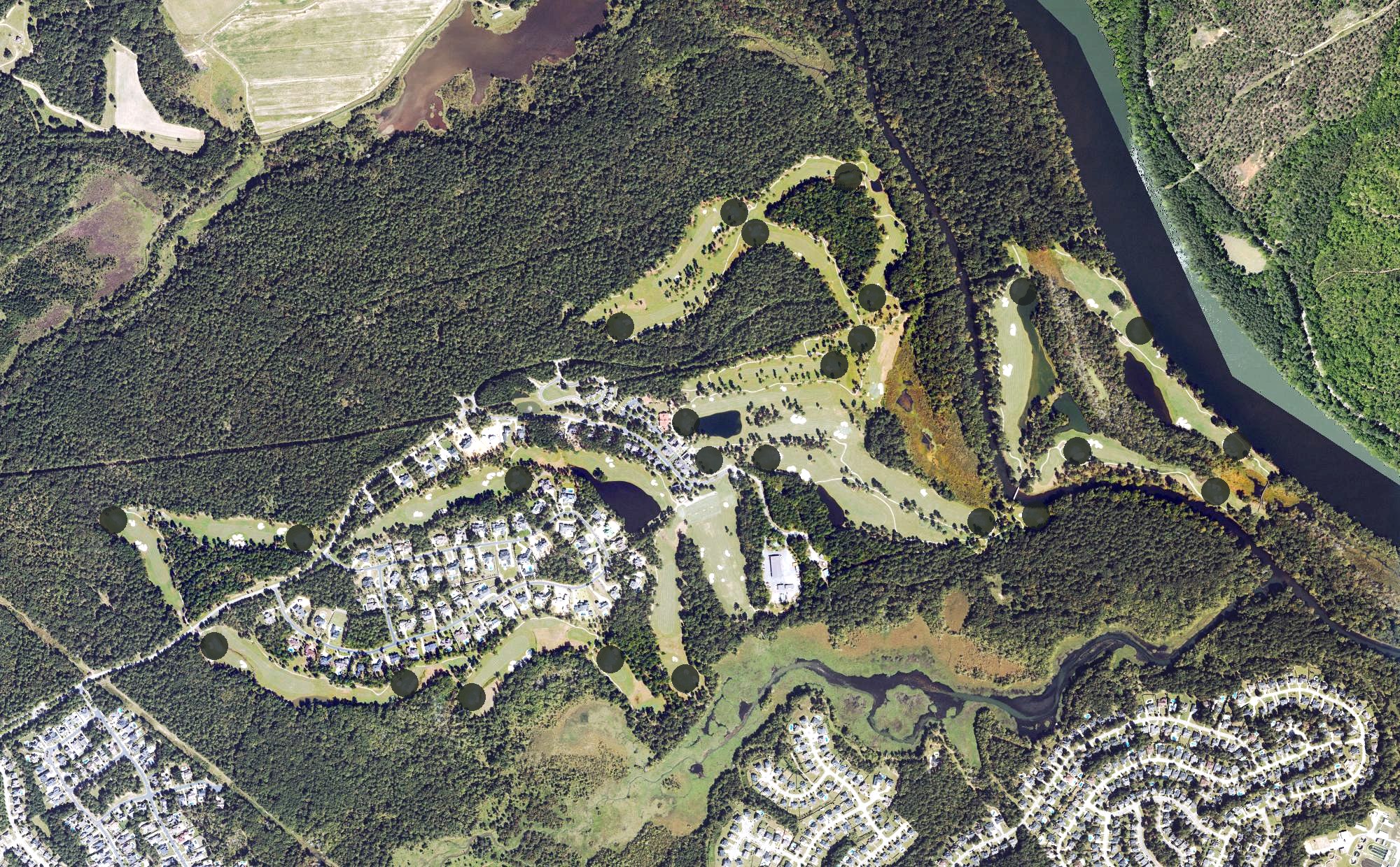 Aerial view of Champion's Retreat, GA