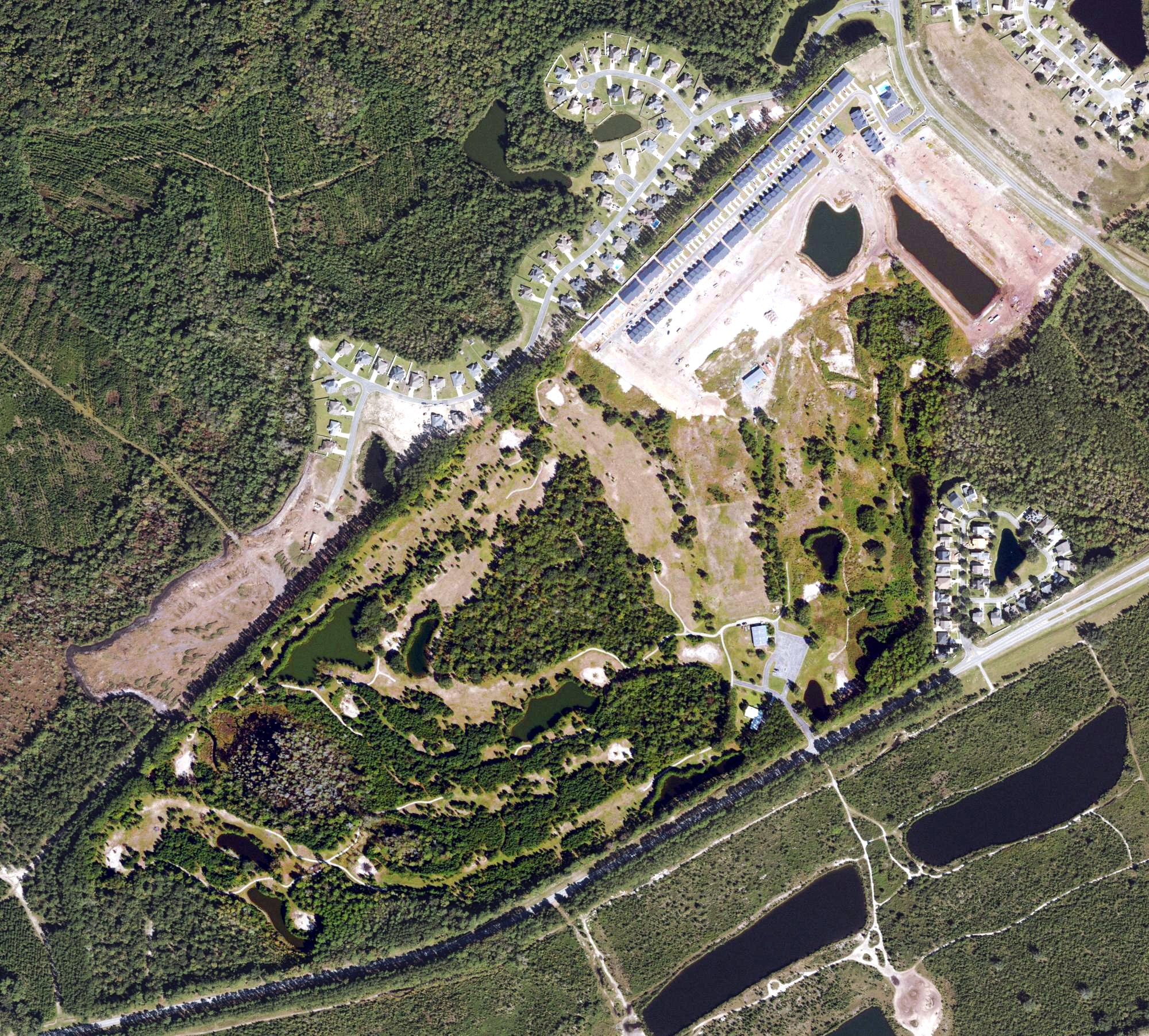 Aerial view of Coastal Pines Golf Course, GA