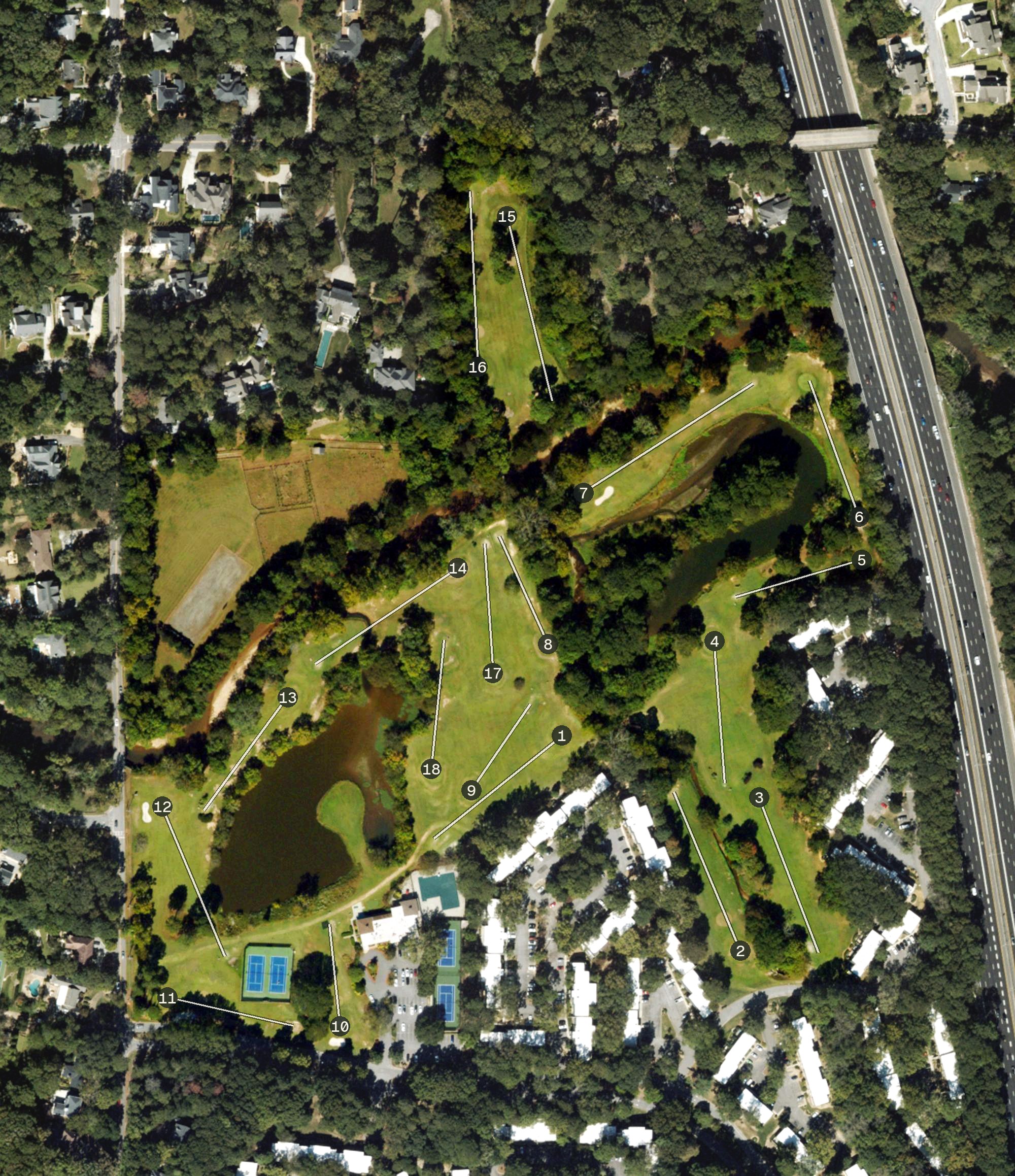 Aerial view of Cross Creek Golf Club, GA