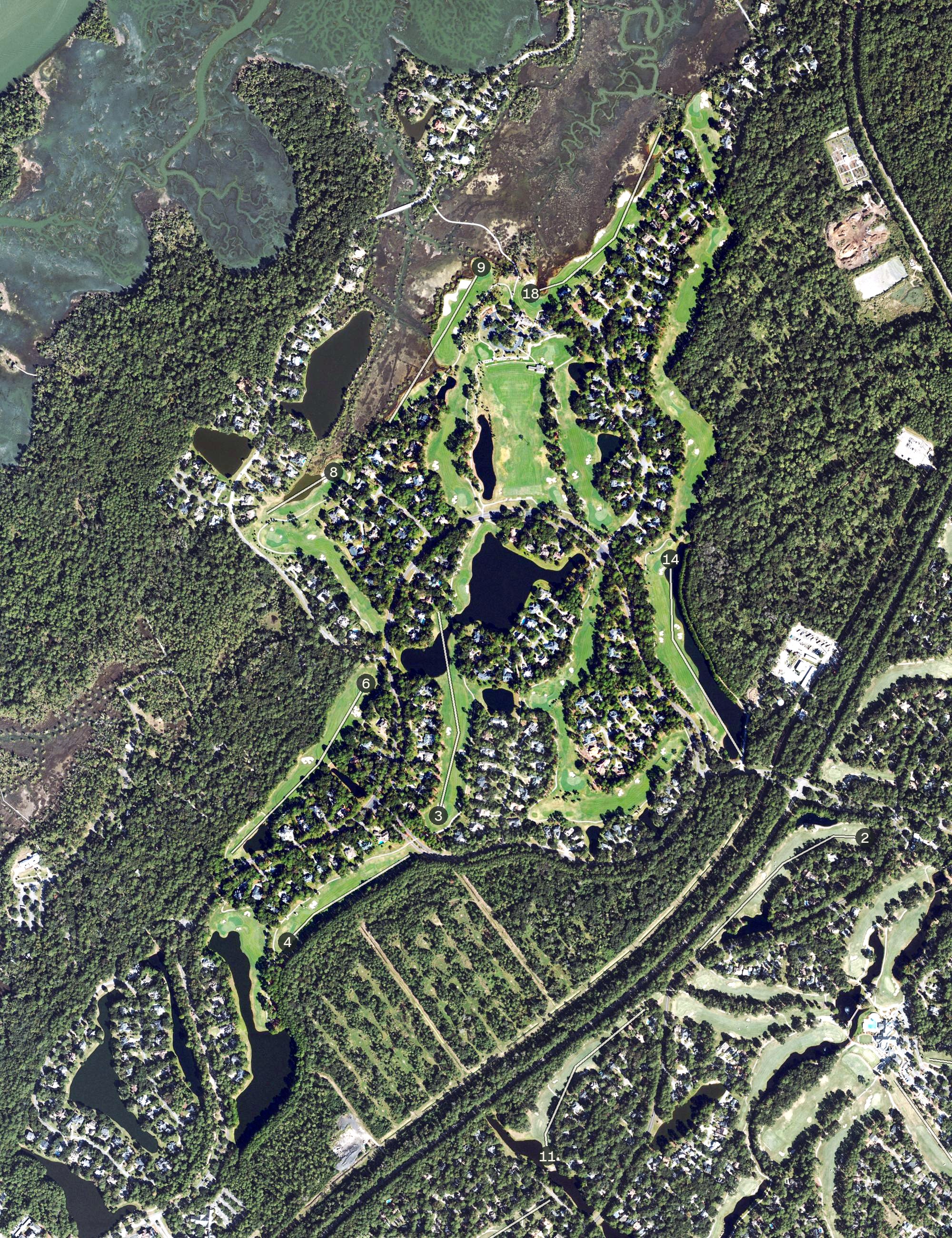 Aerial view of Deer Creek, GA