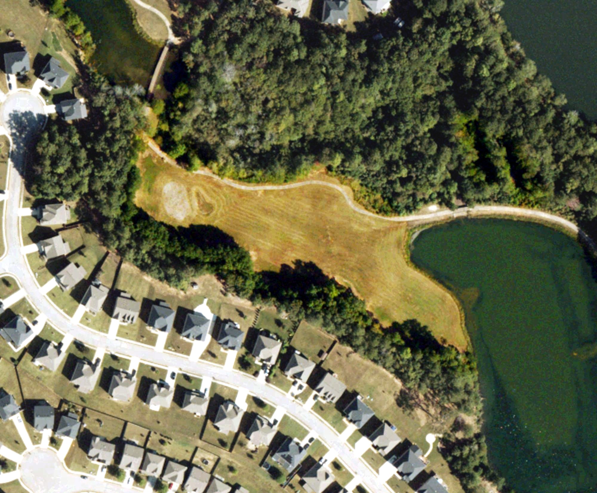 Aerial view of Durham Lakes Country Club, GA