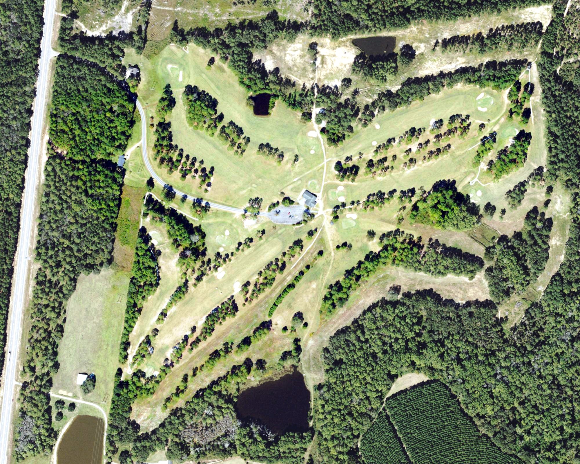Aerial view of Evans Heights Golf Club, GA