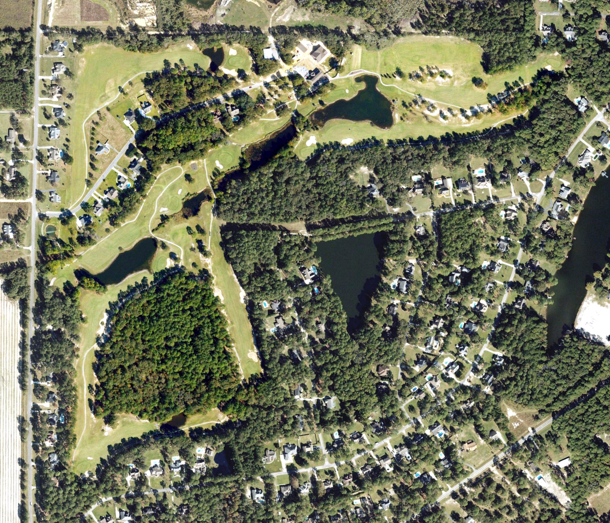 Aerial view of Forest Lakes Golf Club, GA