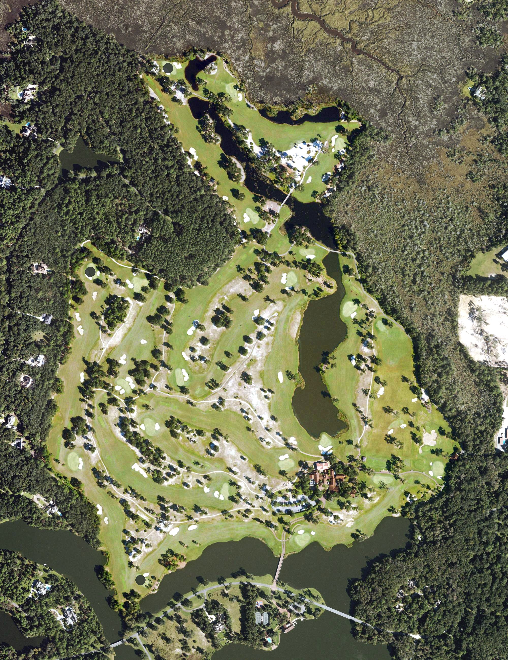 Aerial view of Frederica Golf Club, GA
