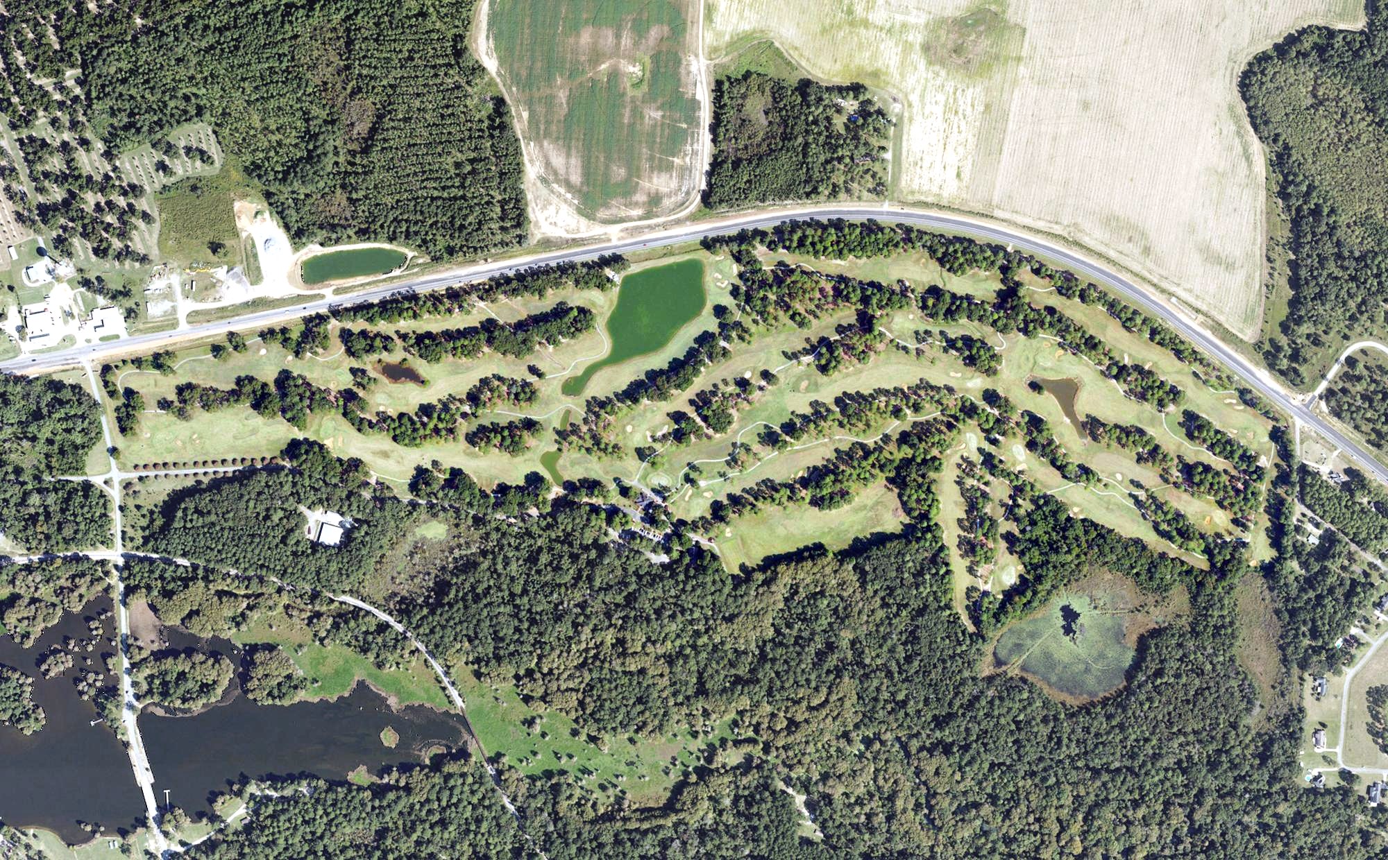 Aerial view of Georgia Veterans Memorial Golf Course, GA