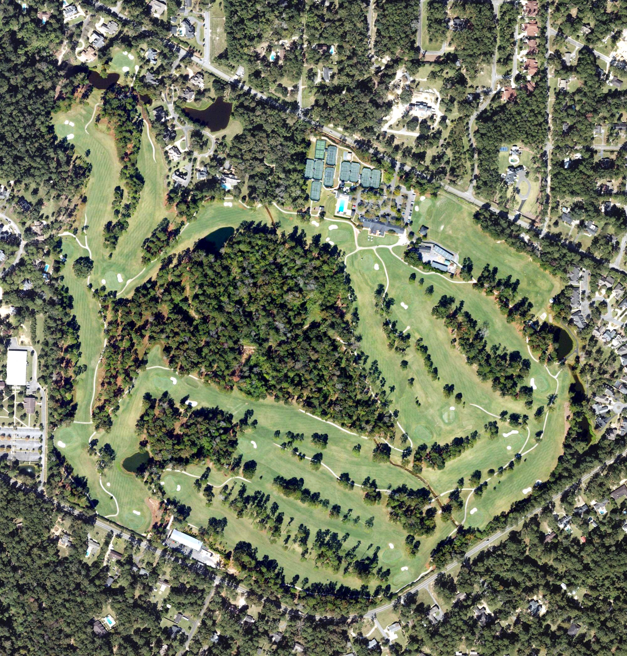 Aerial view of Glen Arven Country Club, GA