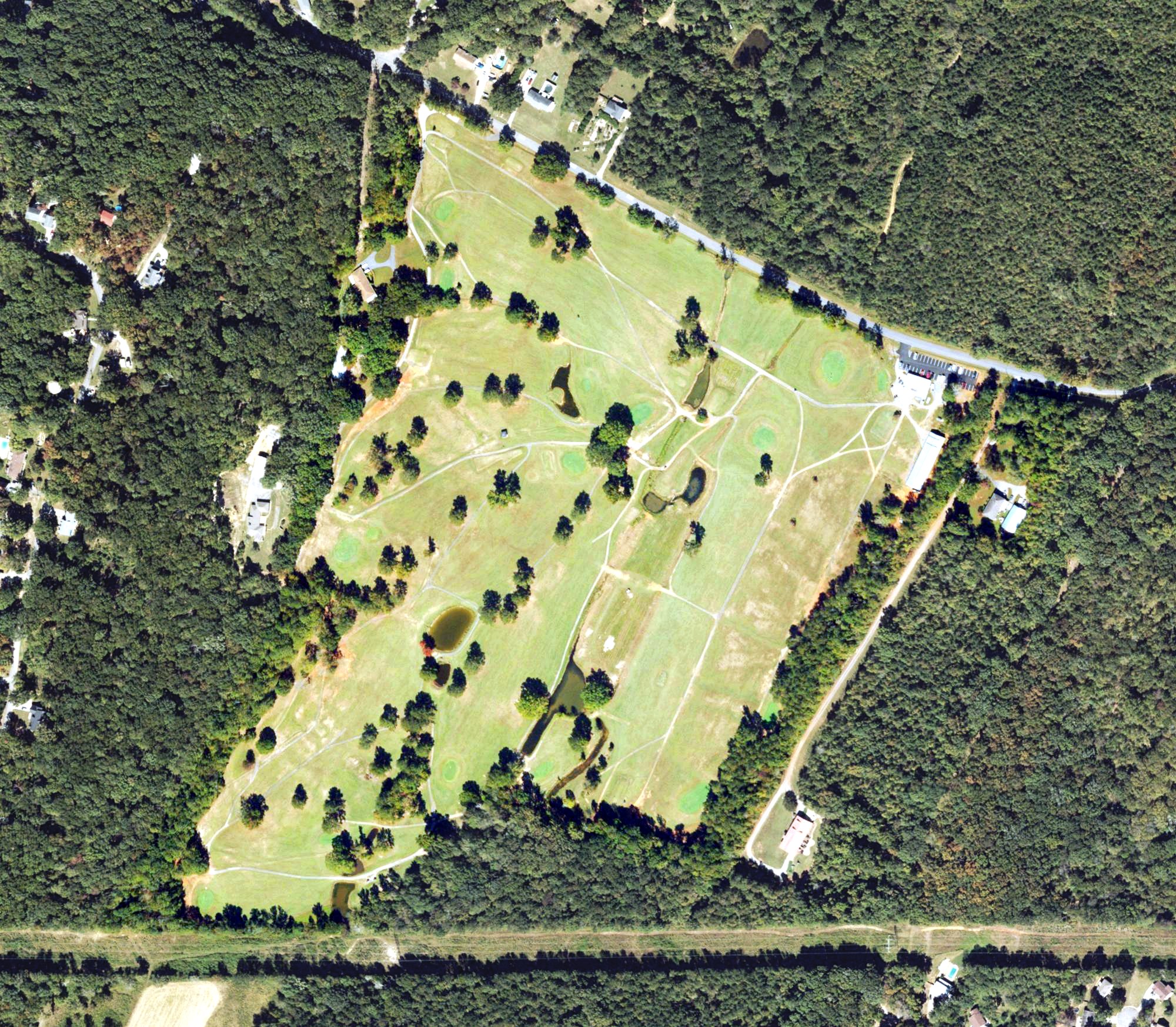Aerial view of Green Valley Greens Golf Course, GA