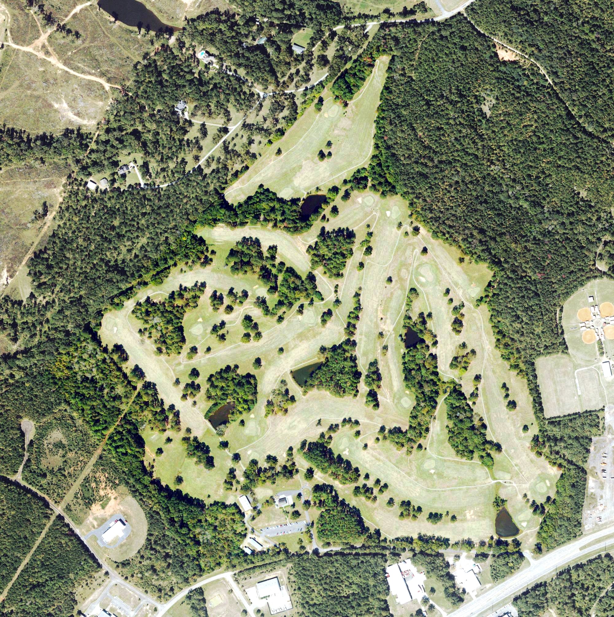 Aerial view of Little Fishing Creek Golf Course, GA