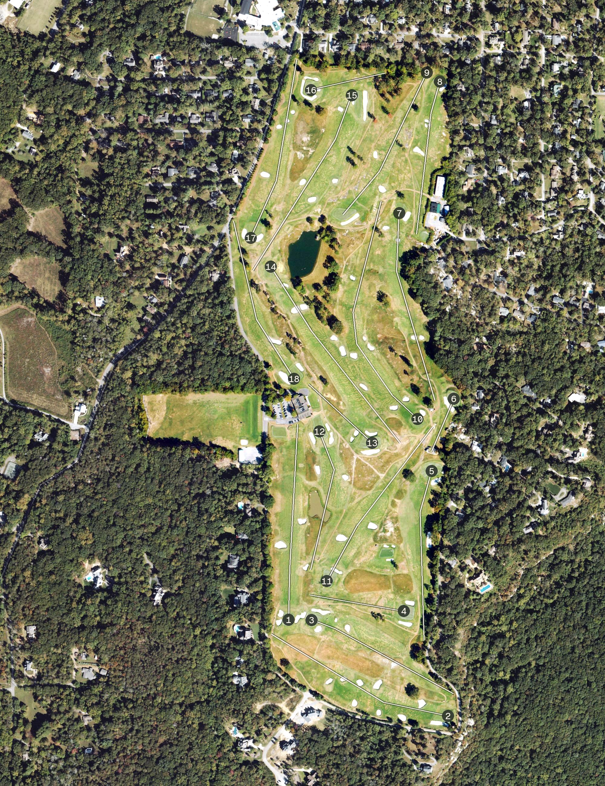 Aerial view of Lookout Mountain Golf Club, GA