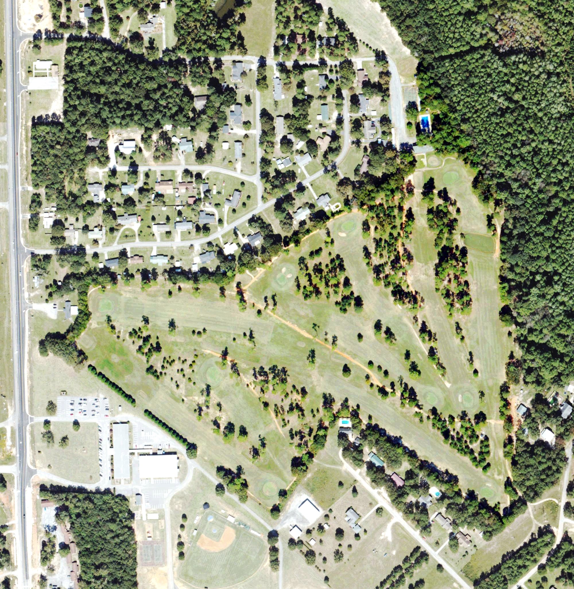 Aerial view of Louisville Golf Club, GA