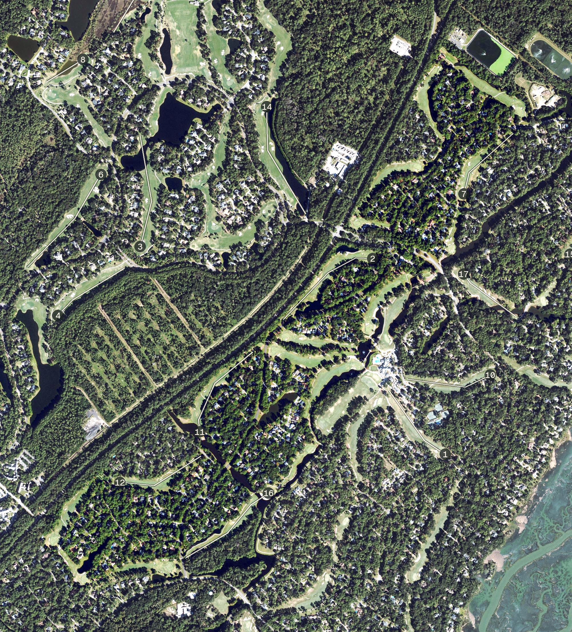 Aerial view of Magnolia, GA